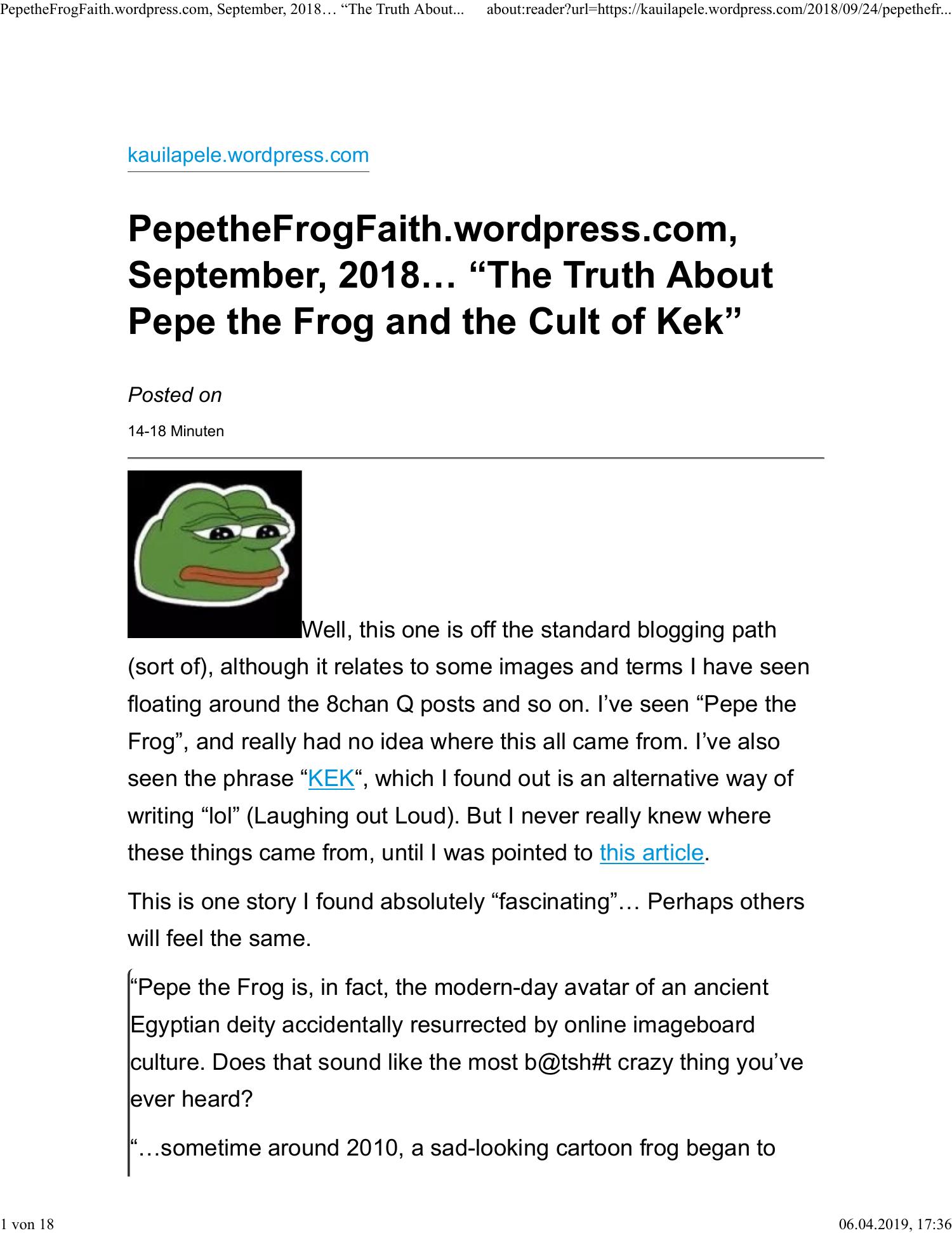 pepe the frog tumblr