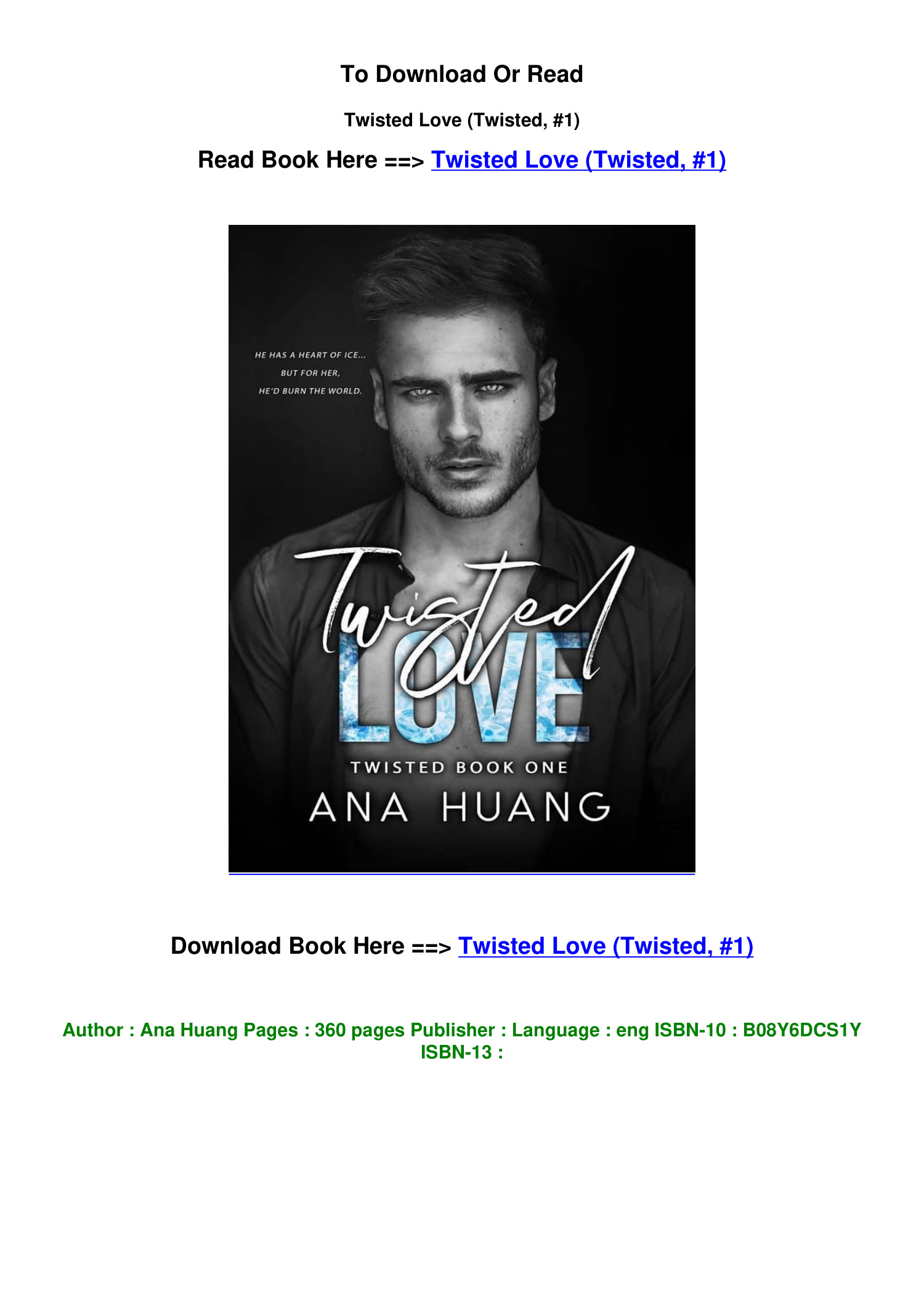 Twisted Love (Twisted Book One) (PDF) - 1.75 MB @ PDF Room