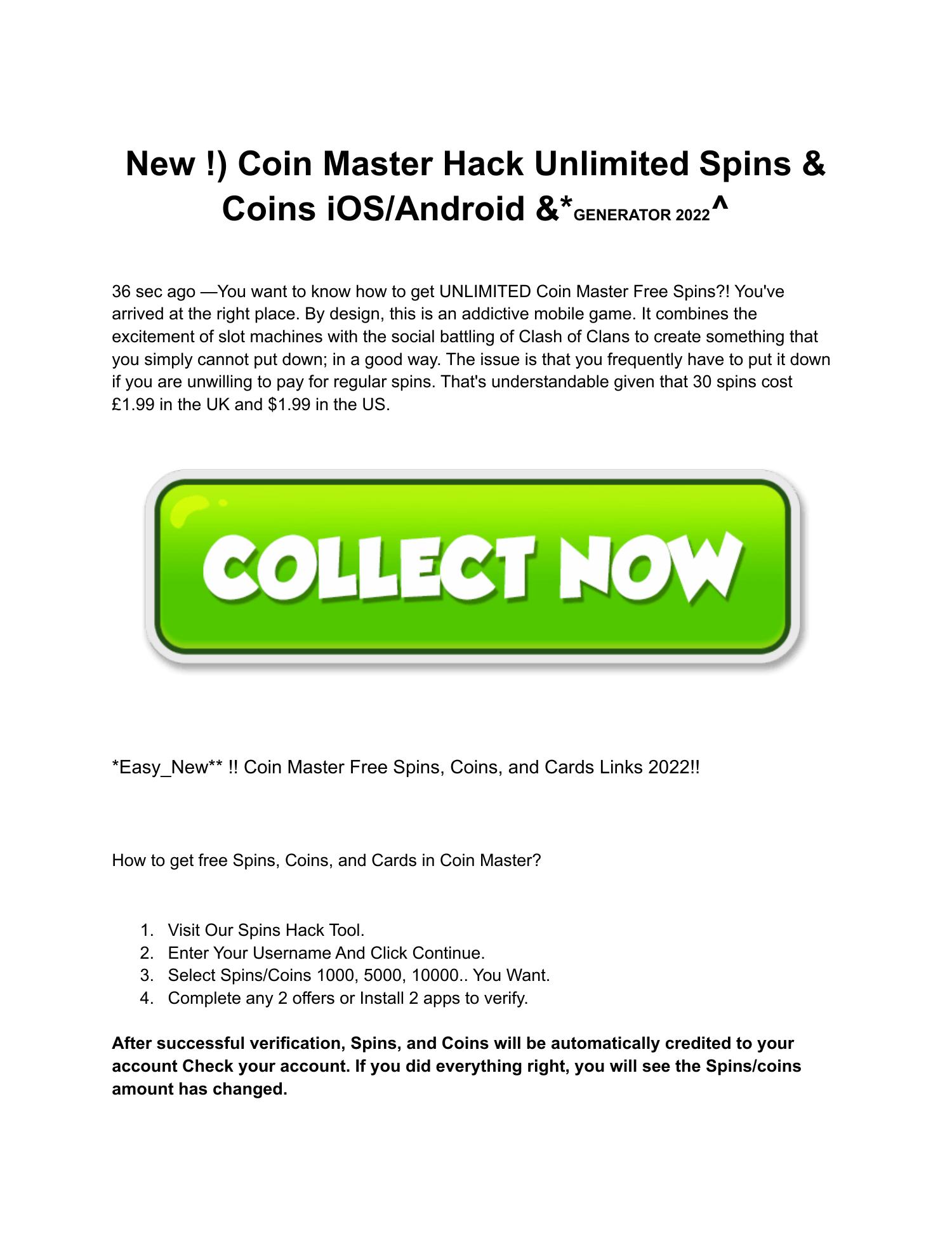 coin master 10000 spins link