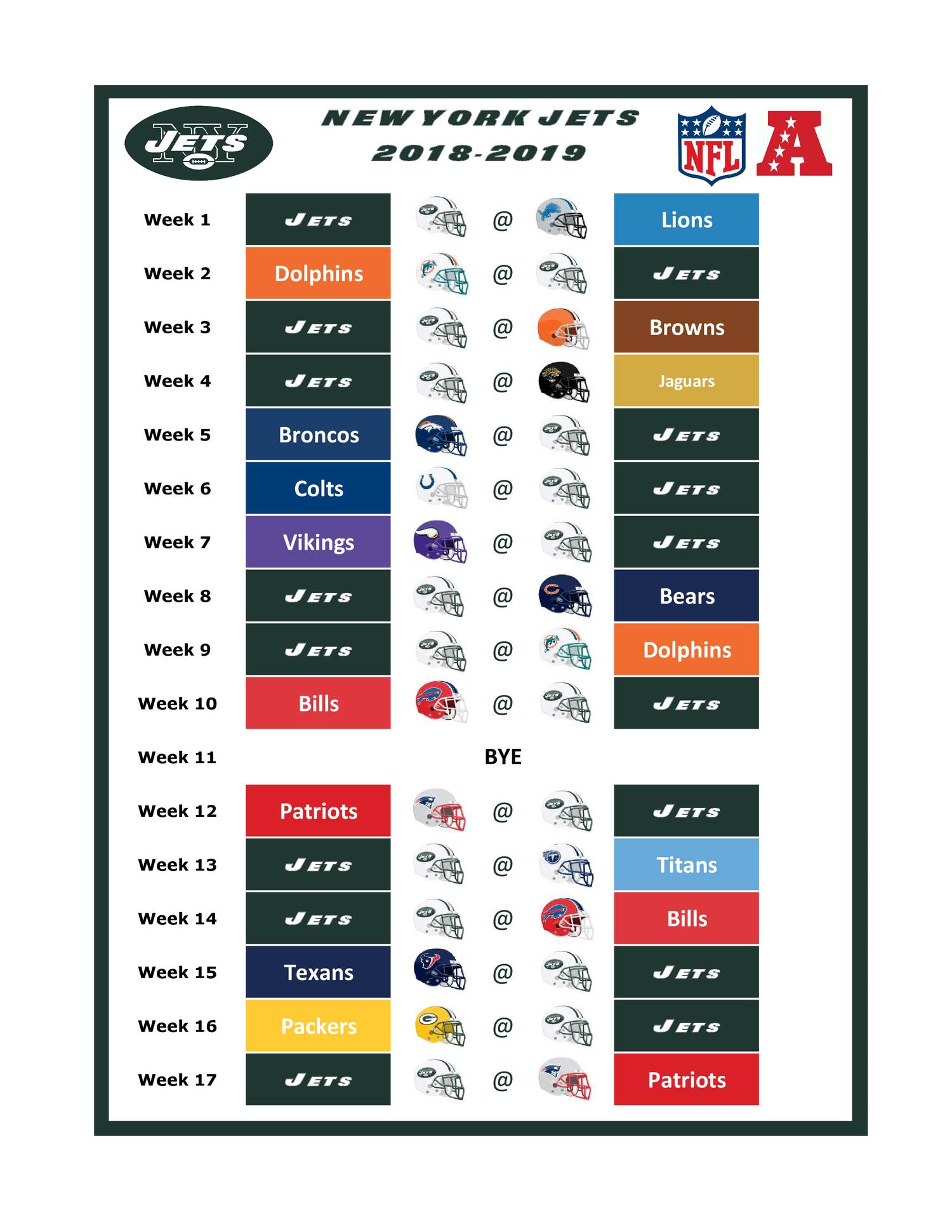 nfl ny jets schedule 2022