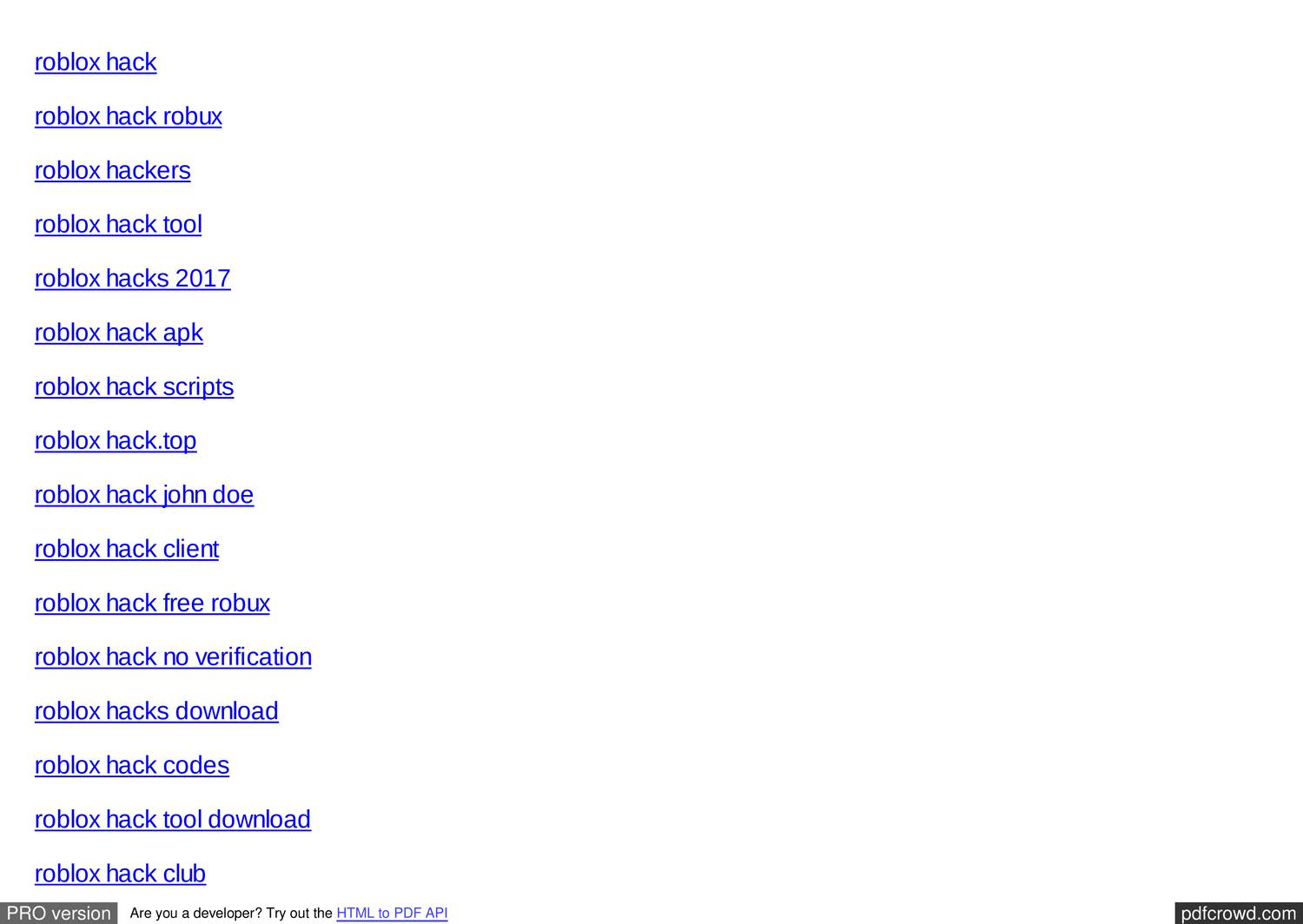 Roblox Hack List Of Websitespdf Docdroid - exploit roblox hack apk