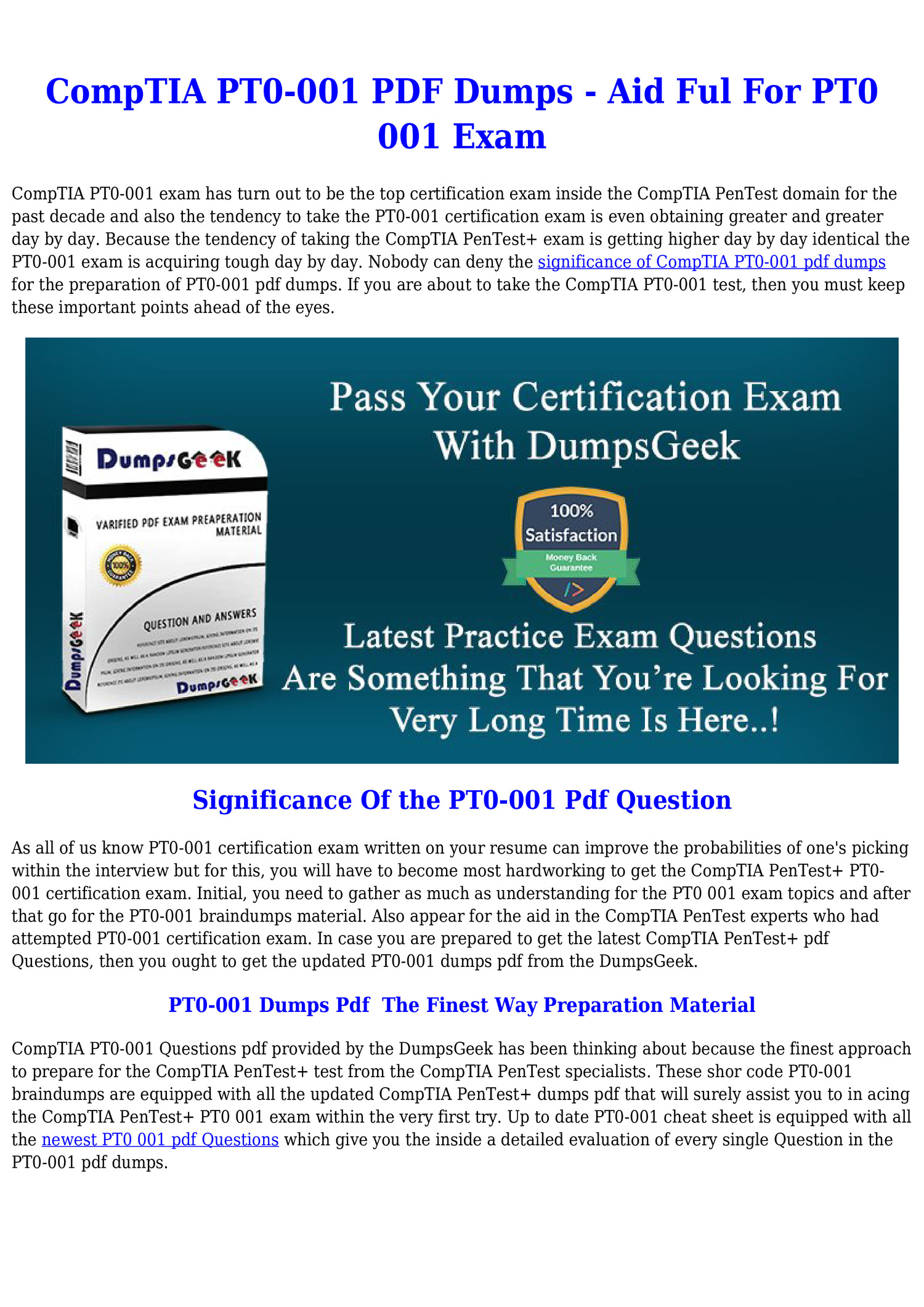 PT0-001 Exam Cram Review