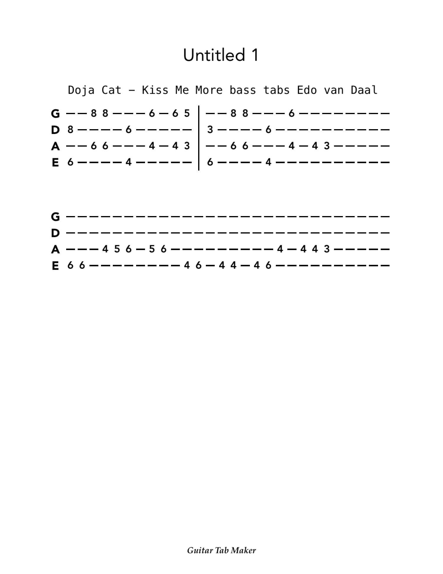 Me chords kiss more Give Me