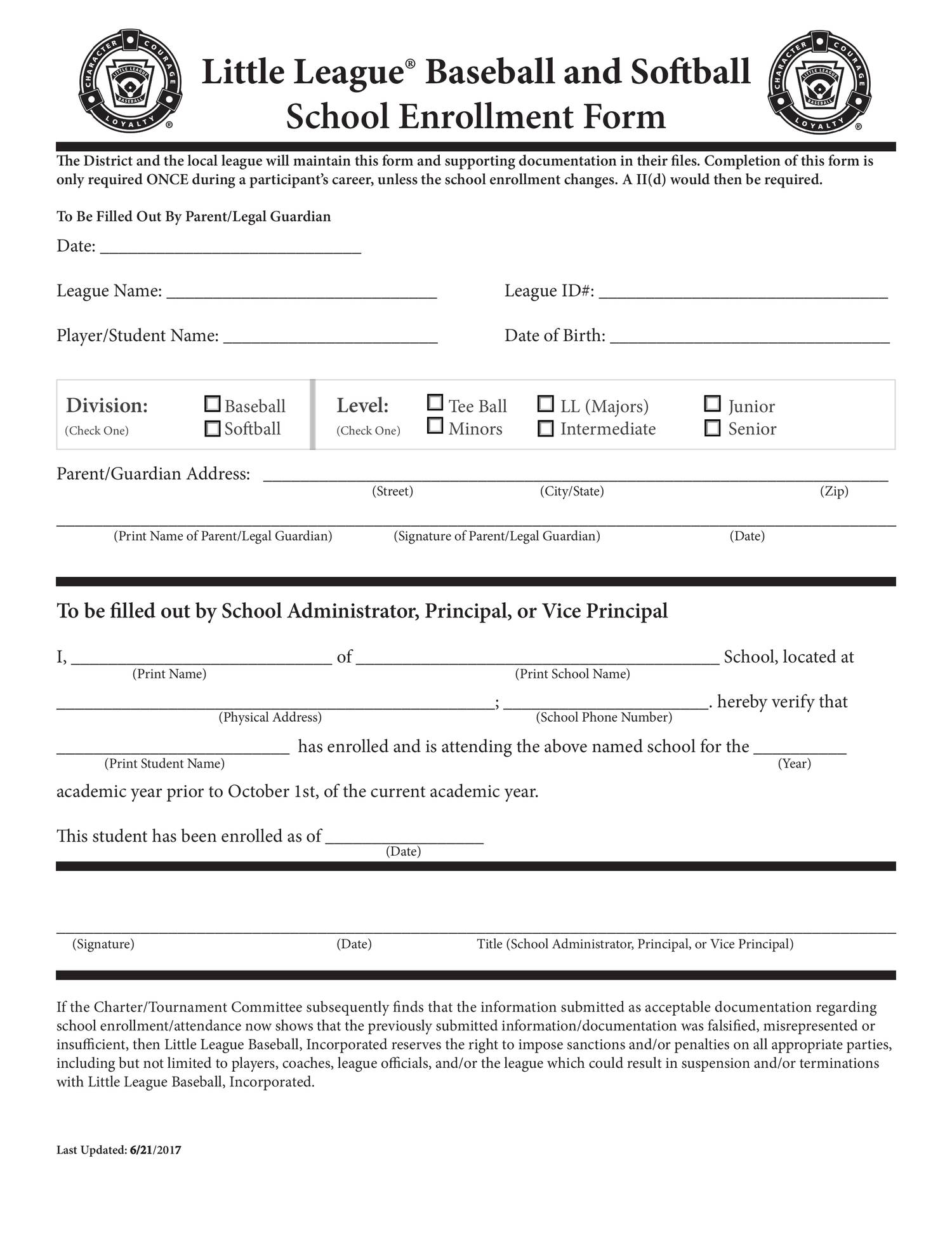Enrollment Form For Nhsaves