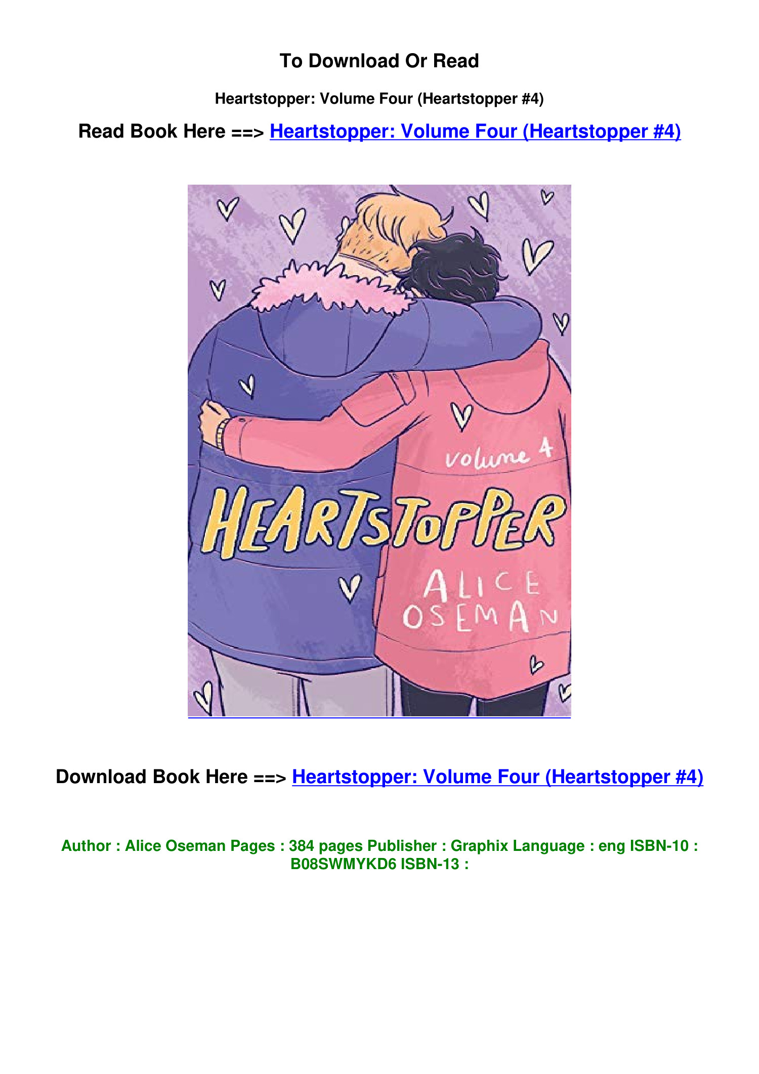 Heartstopper: Volume Four (Heartstopper, #4) by Alice Oseman