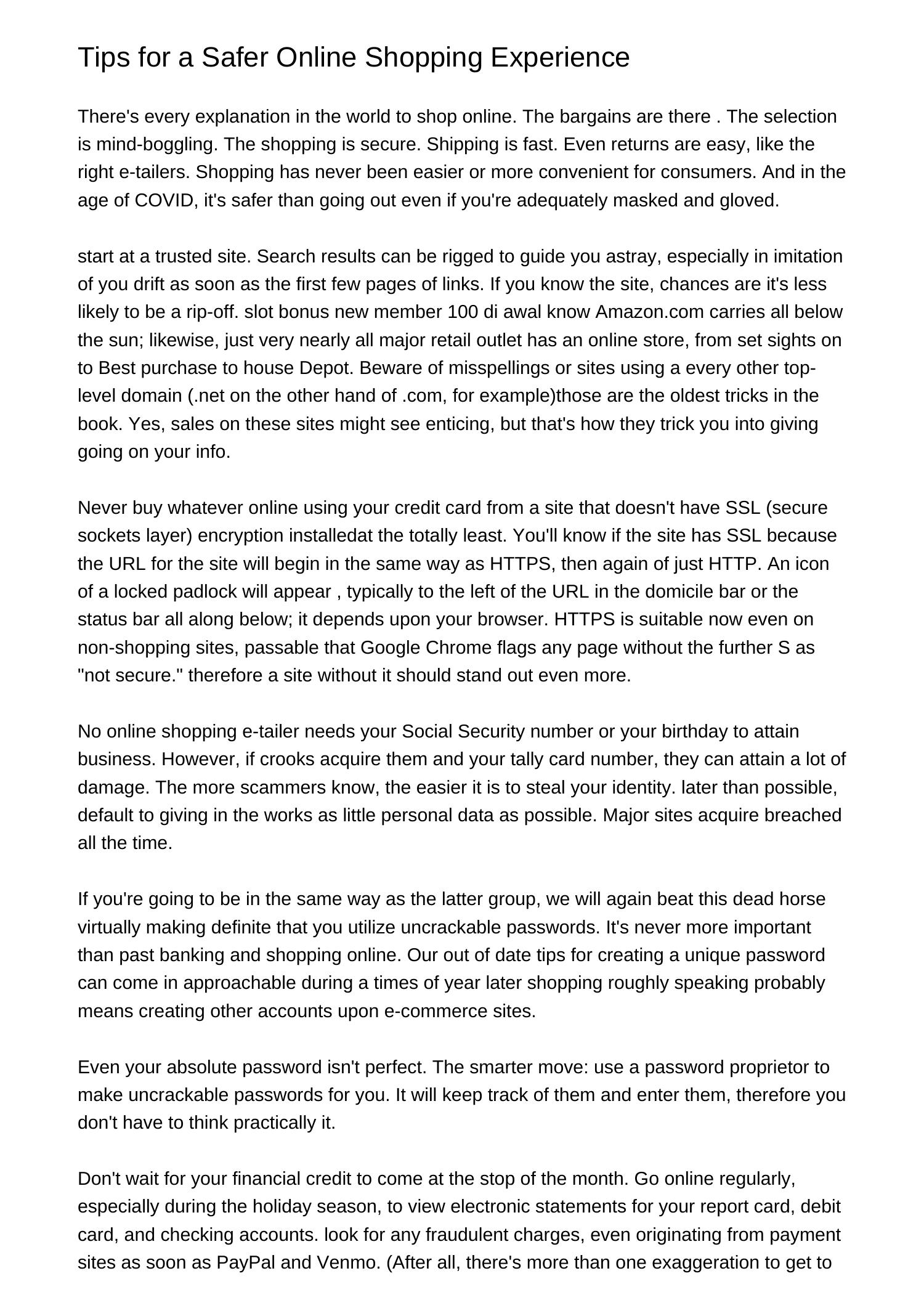 Purchasing Safety Tips Online shopping safety tipsfretf.pdf.pdf | DocDroid
