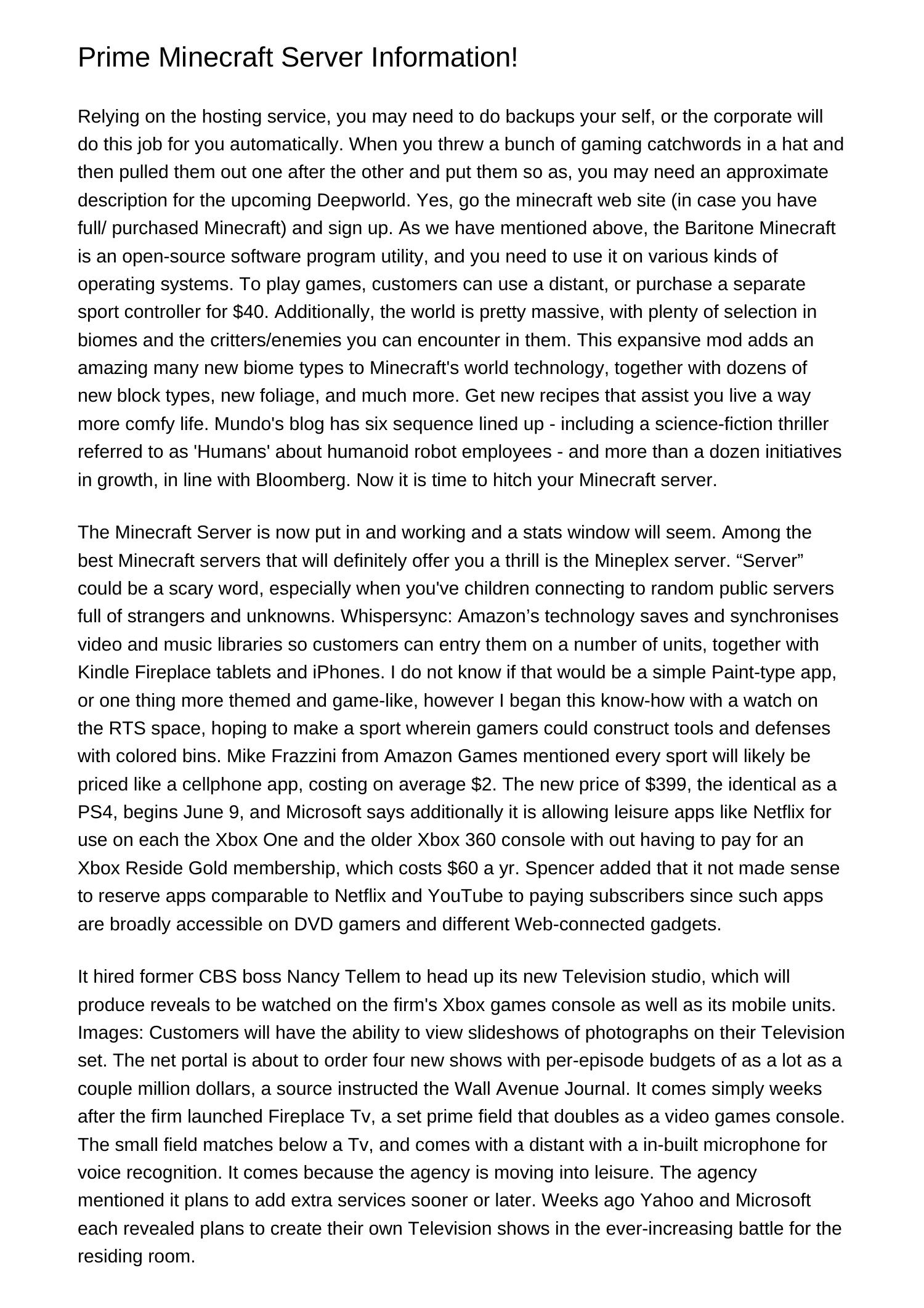 High Minecraft Server Guidehuajs.pdf.pdf | DocDroid