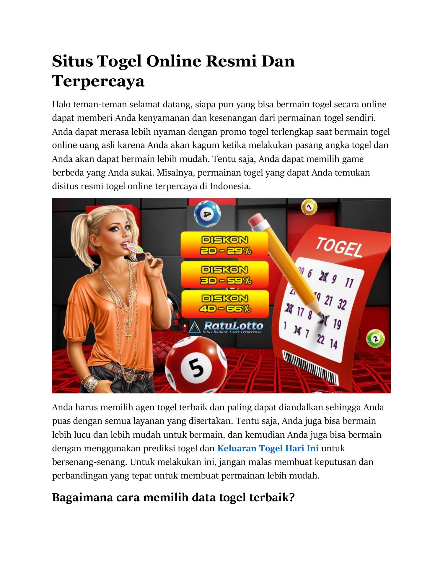 Situs Togel Online Resmi Dan Terpercaya.pdf | DocDroid