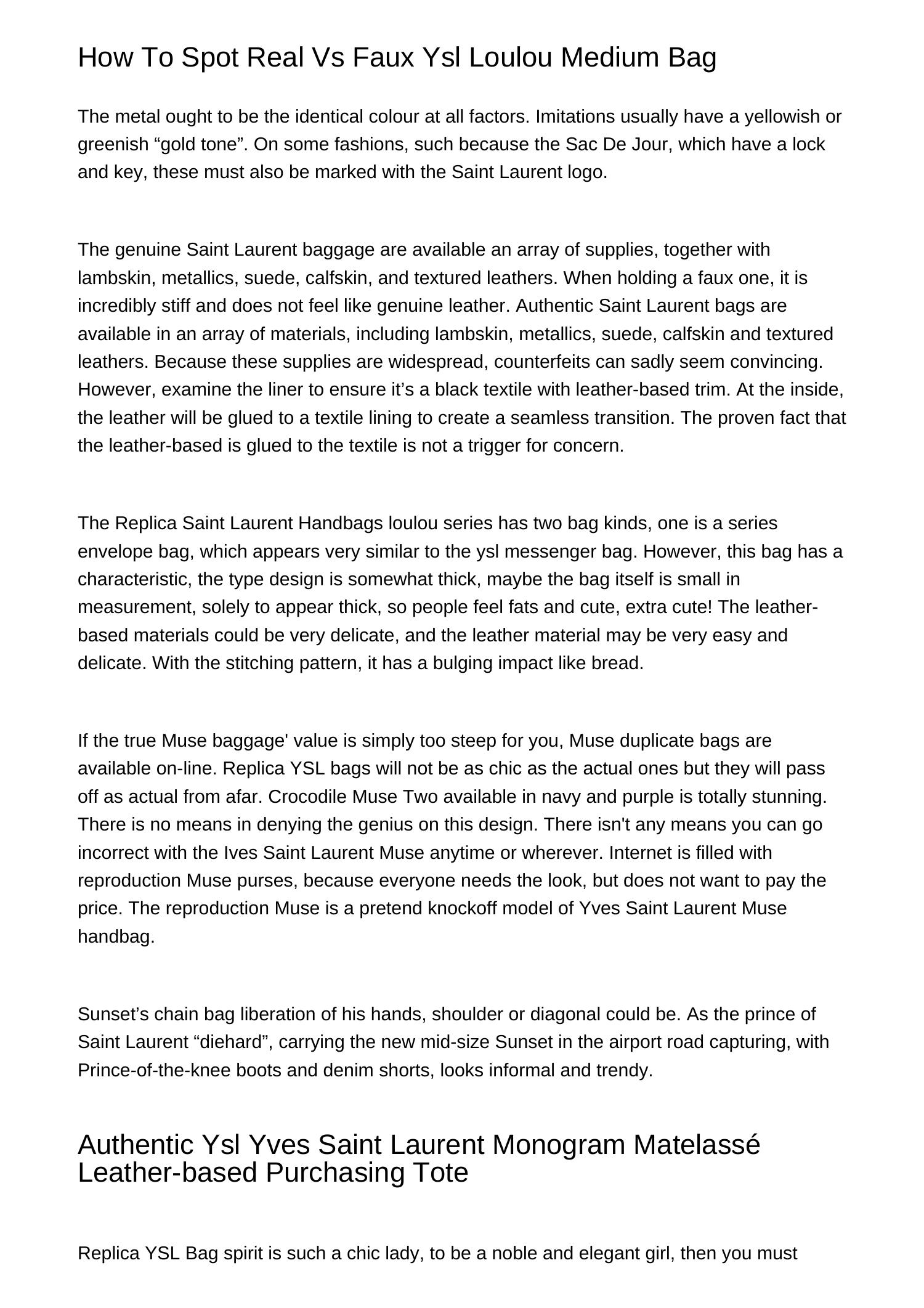 How To Spot Real Vs Pretend Ysl Loulou Medium Bagznusu.pdf.pdf | DocDroid