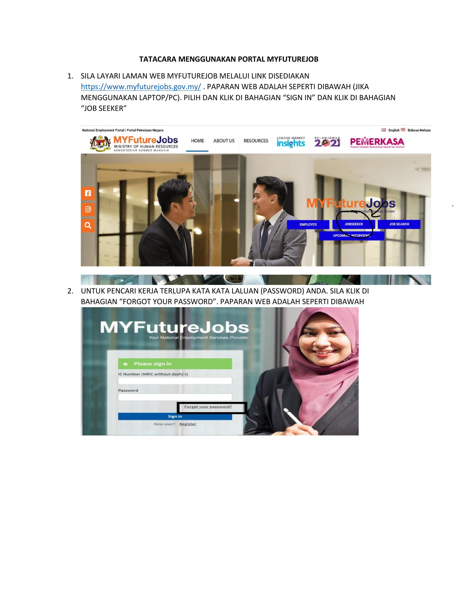 Tatacara Myfuture Job Pdf Docdroid