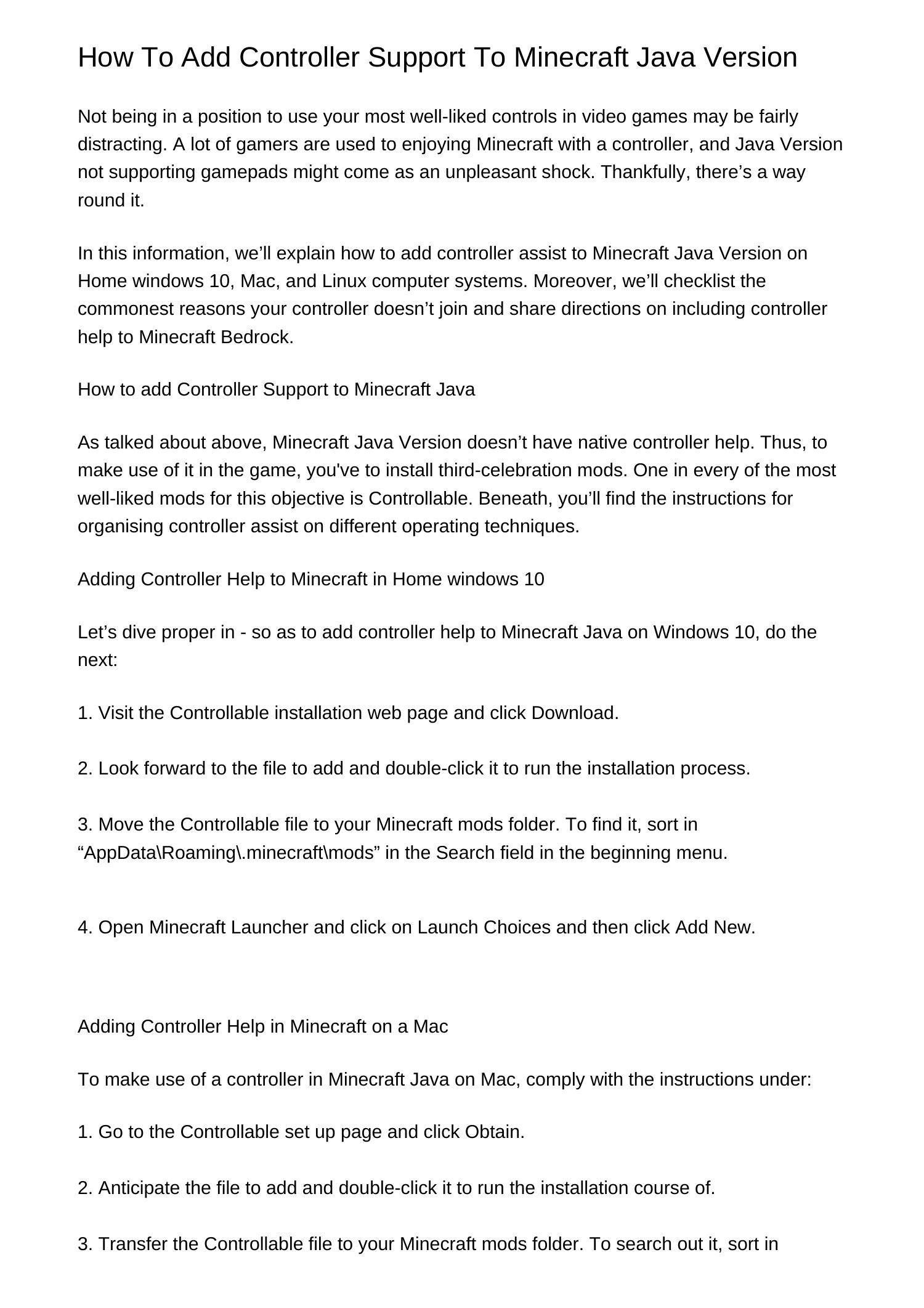 How To Add Controller Help To Minecraft Java Editionzcmlo.pdf.pdf ...