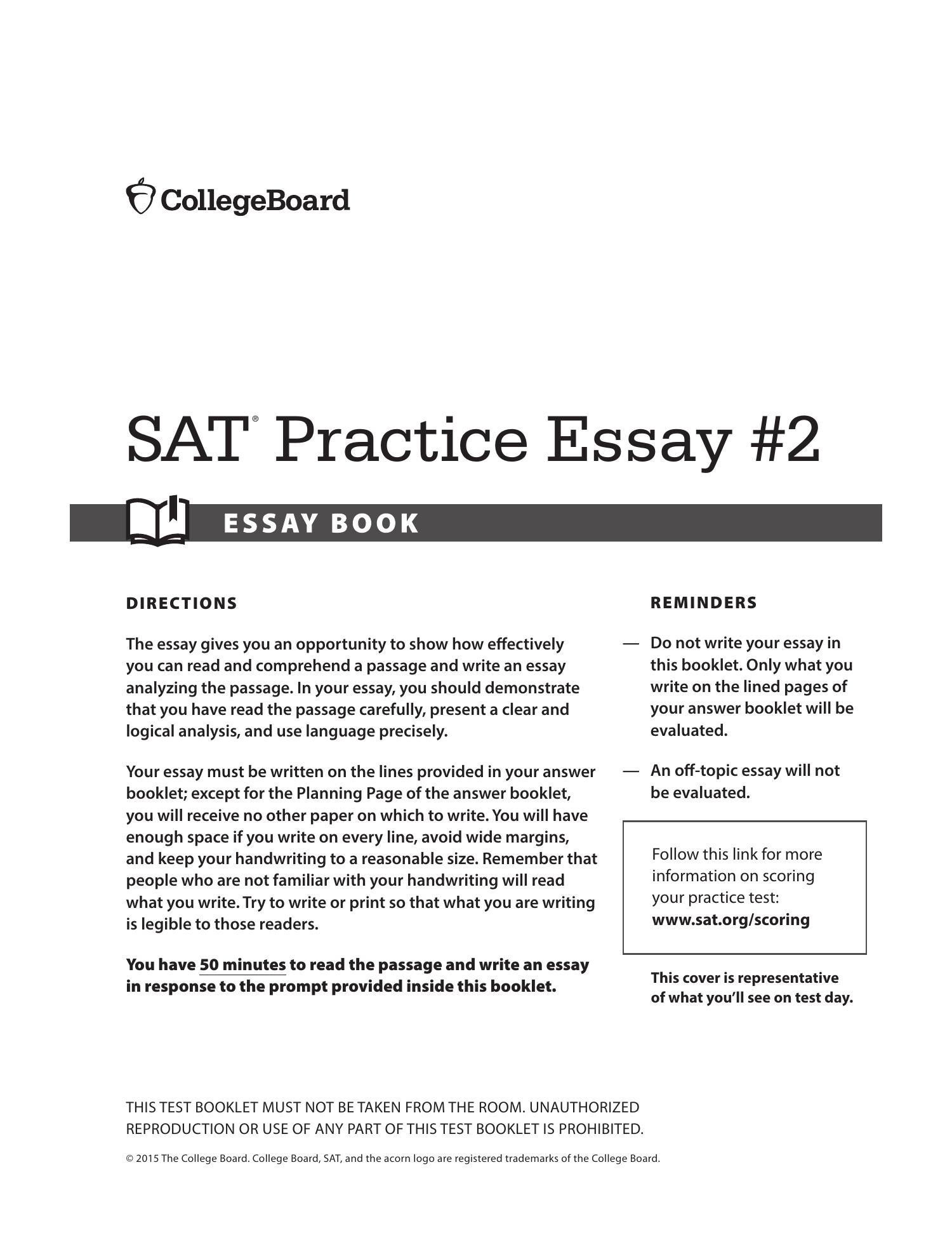 what is the essay for sat