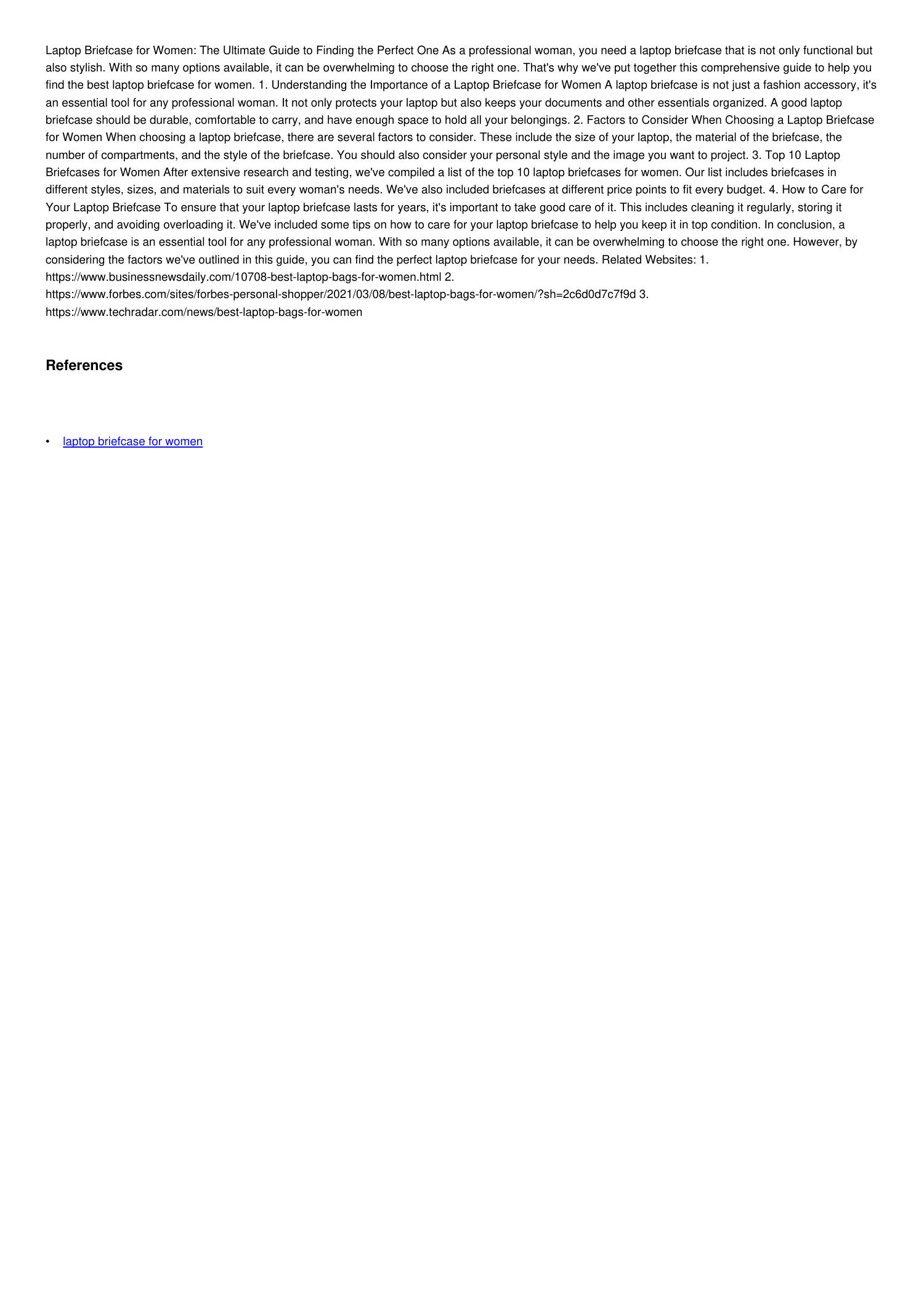 10 Best Laptop Briefcases for Women A Comprehensive Guide.pdf DocDroid