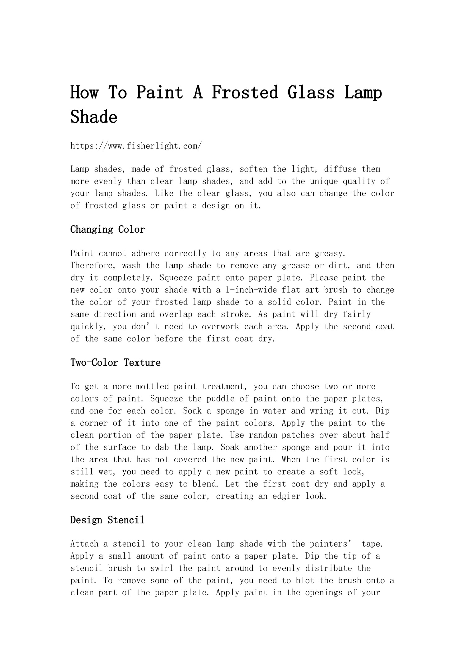 How To Paint A Frosted Glass Lamp Shade.pdf DocDroid