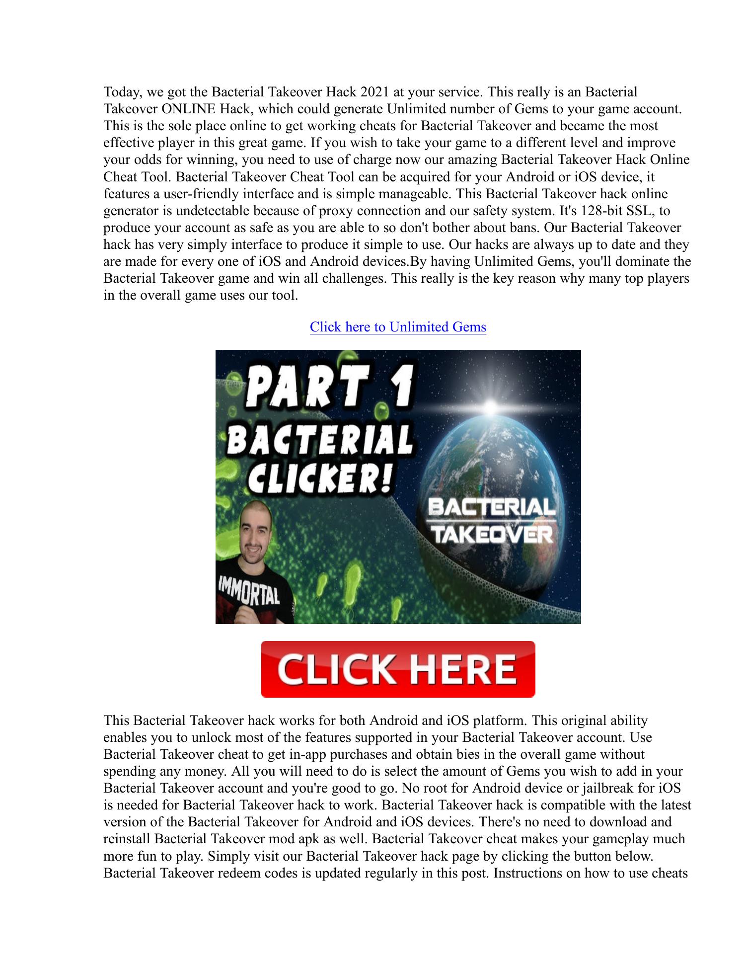 !news! Bacterial Takeover Hack Gems Generator 2021.pdf | DocDroid