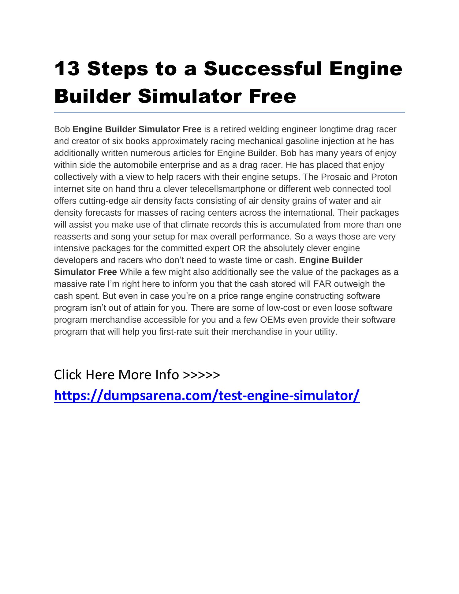 Engine Builder Simulator Free.docx DocDroid