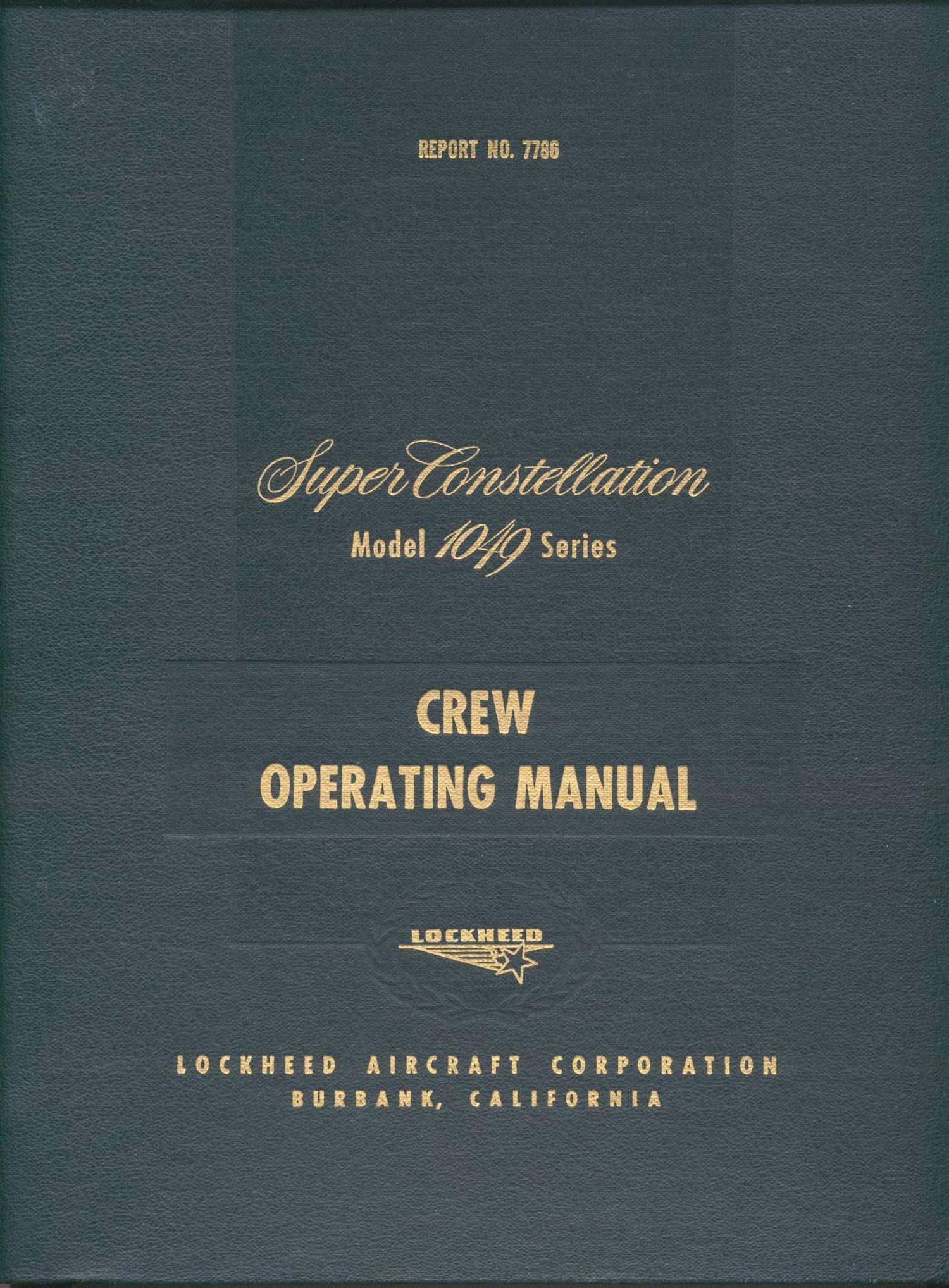 Lockheed Model 1049 Super Connie Crew Operating Manual.pdf | DocDroid