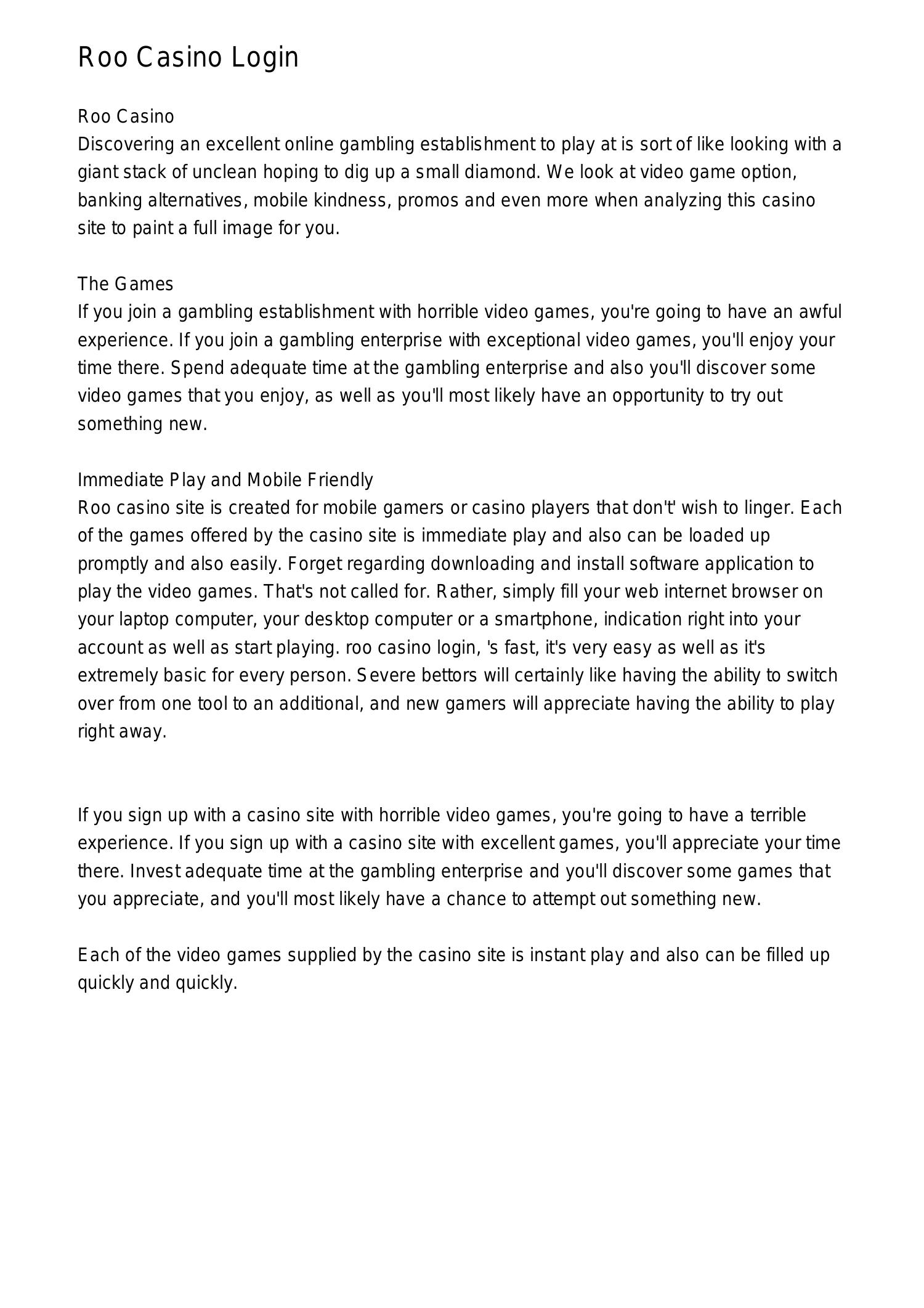 Roo Casino Review: The Aussie Player’s Gateway to Online Wins