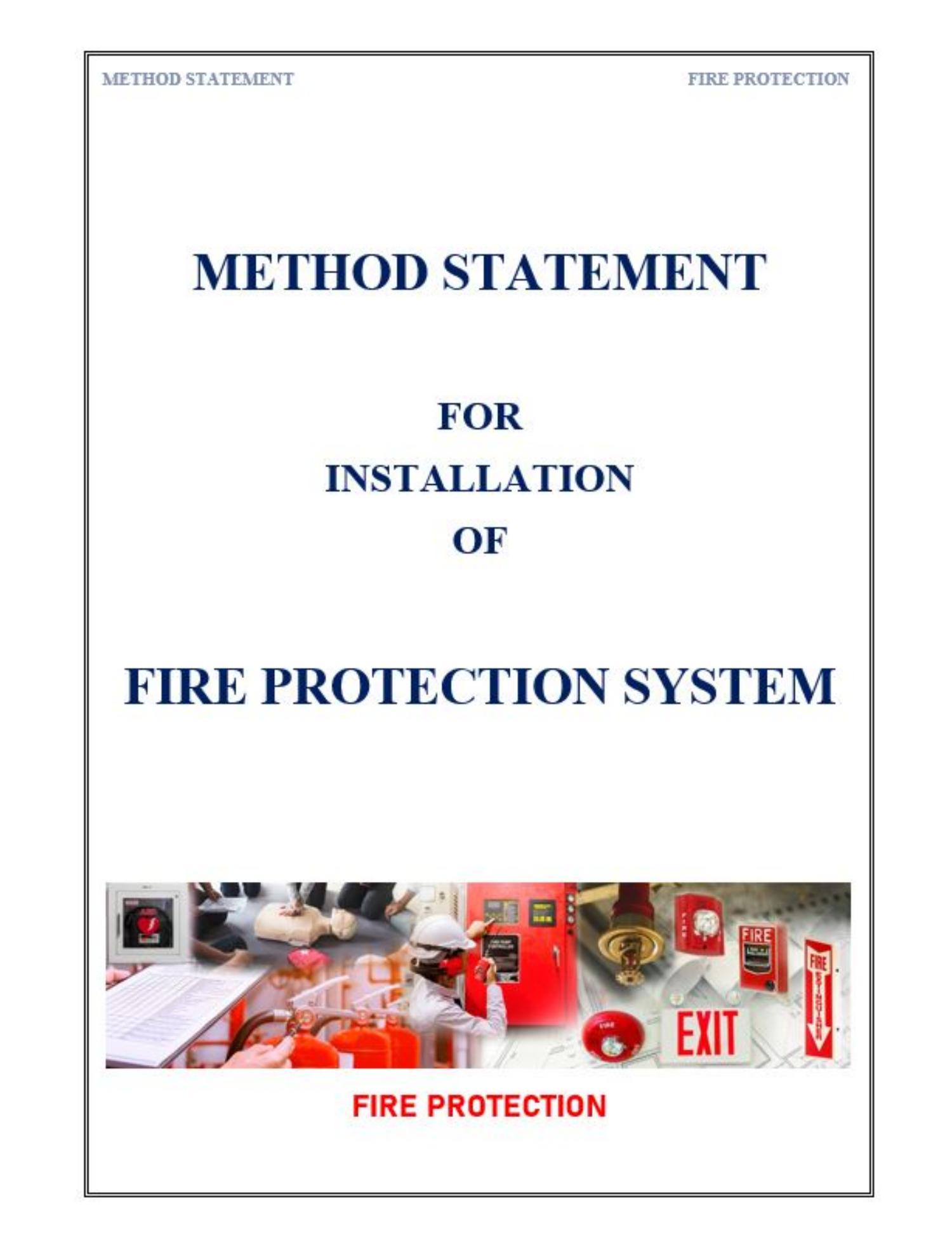 Method Statement Installation of Fire Protection System pdf DocDroid Method Statement Installation of Fire Protection System pdf DocDroid