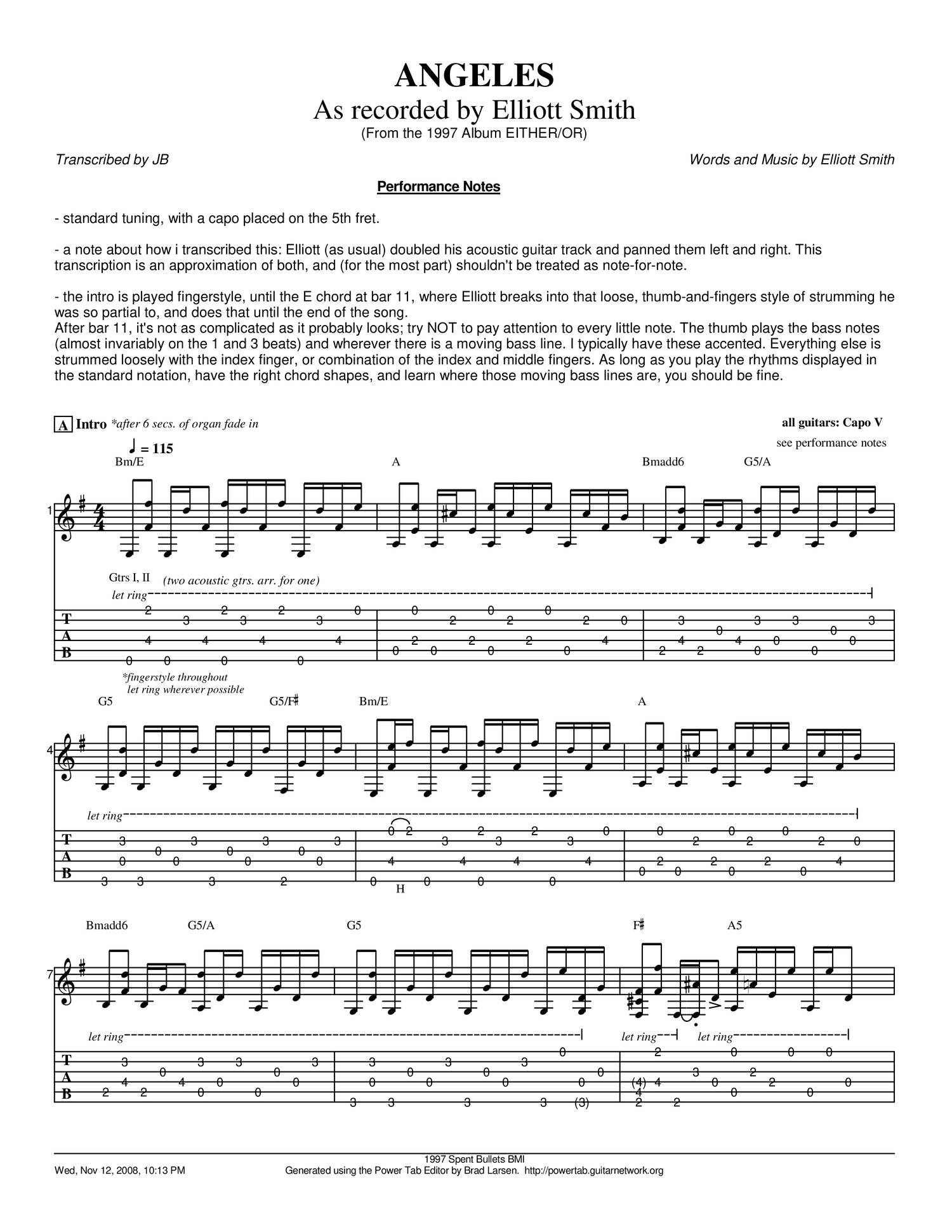 Elliott Smith Guitar Chords