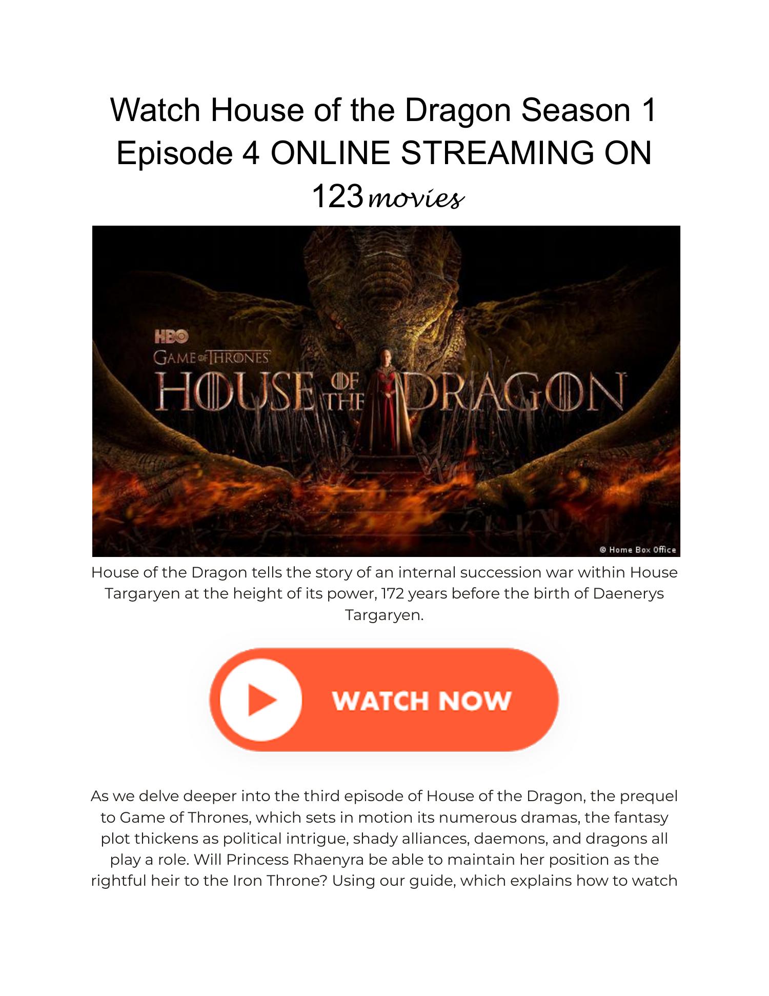 House of the Dragon vs Game of Thrones Rewatch: Season 1 Episode 1
