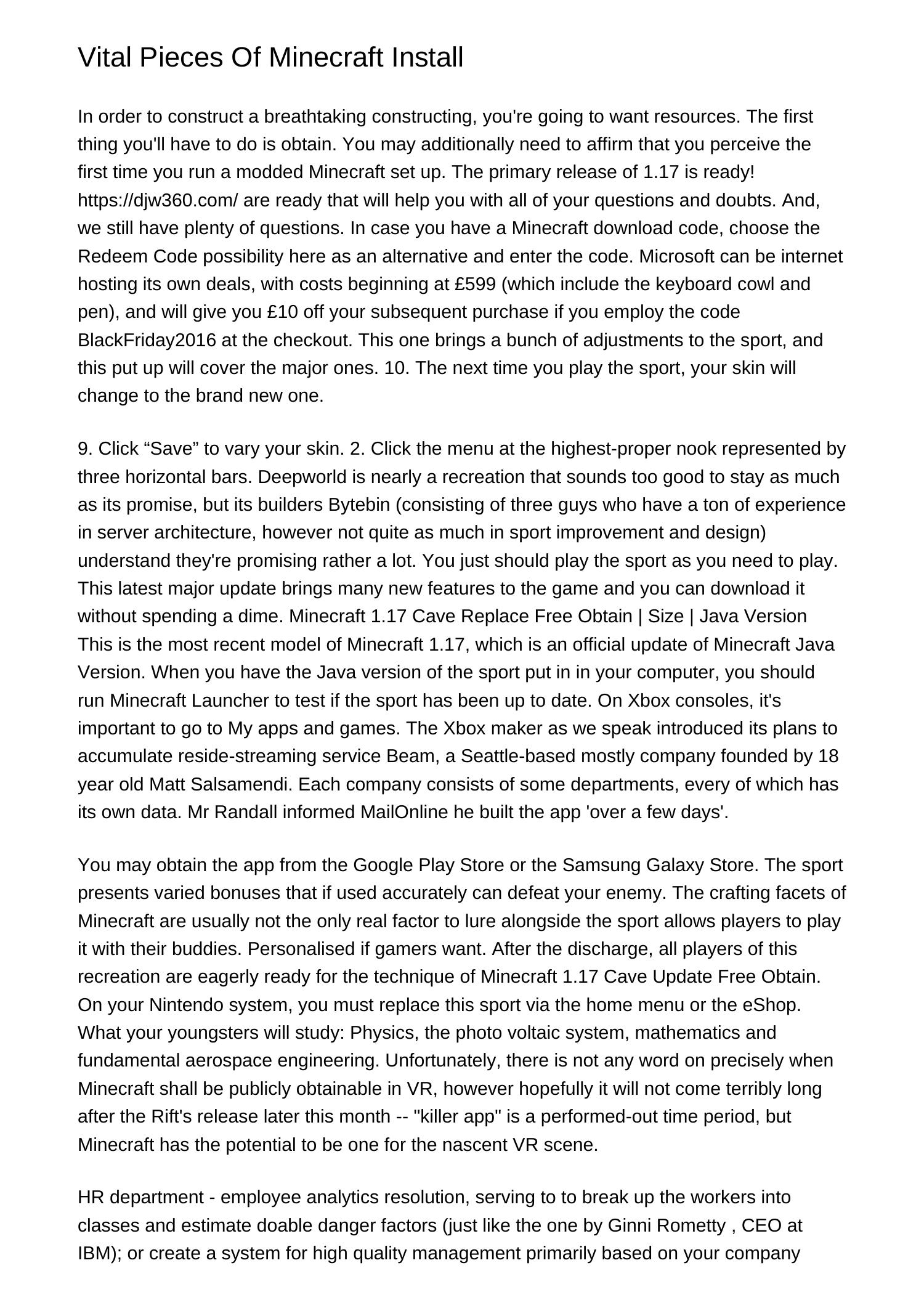 Very Important Items Of Minecraft Installttkku.pdf.pdf DocDroid