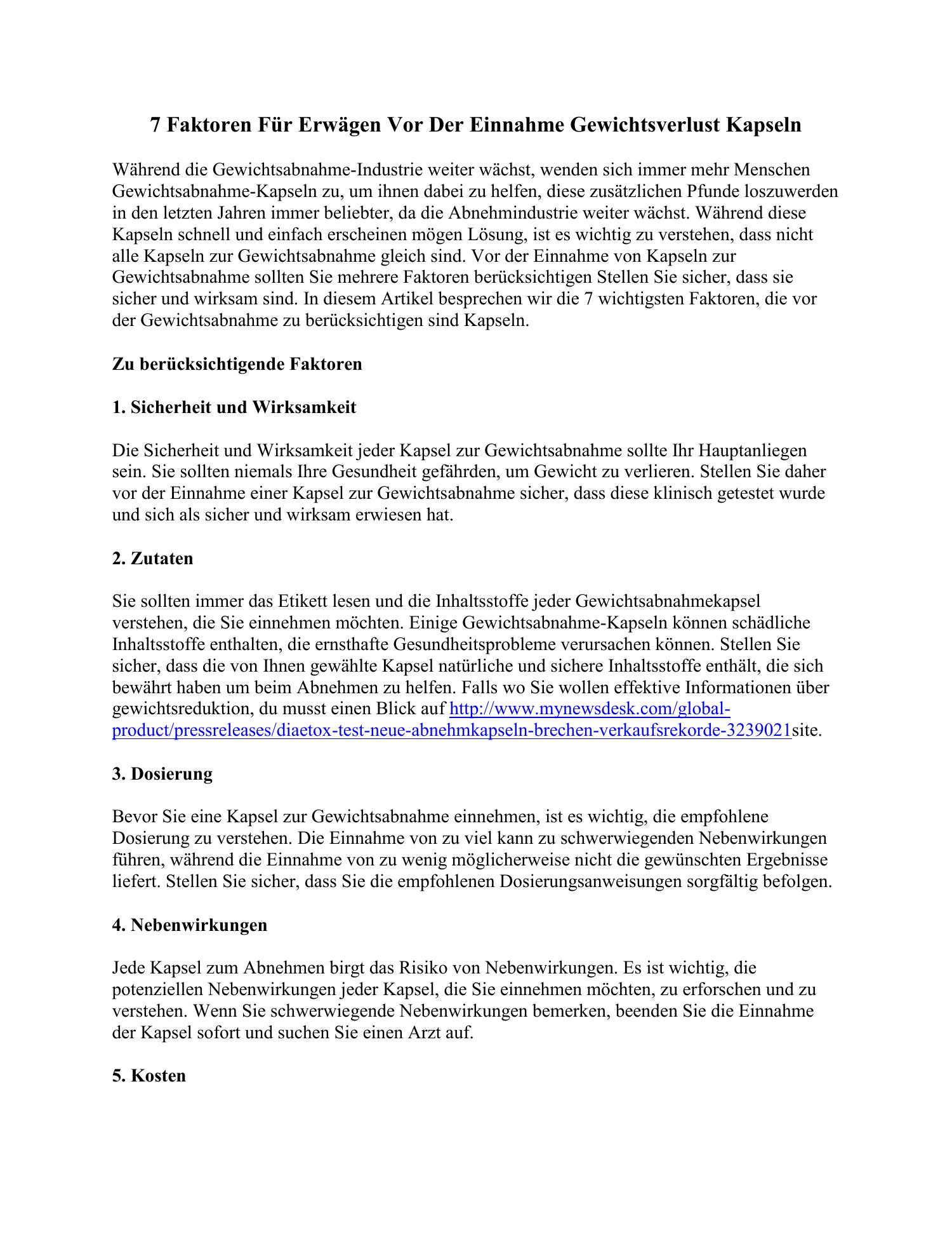 7 Faktoren Für Erwägen Vor Der Einnahme Gewichtsverlust Kapseln.pdf