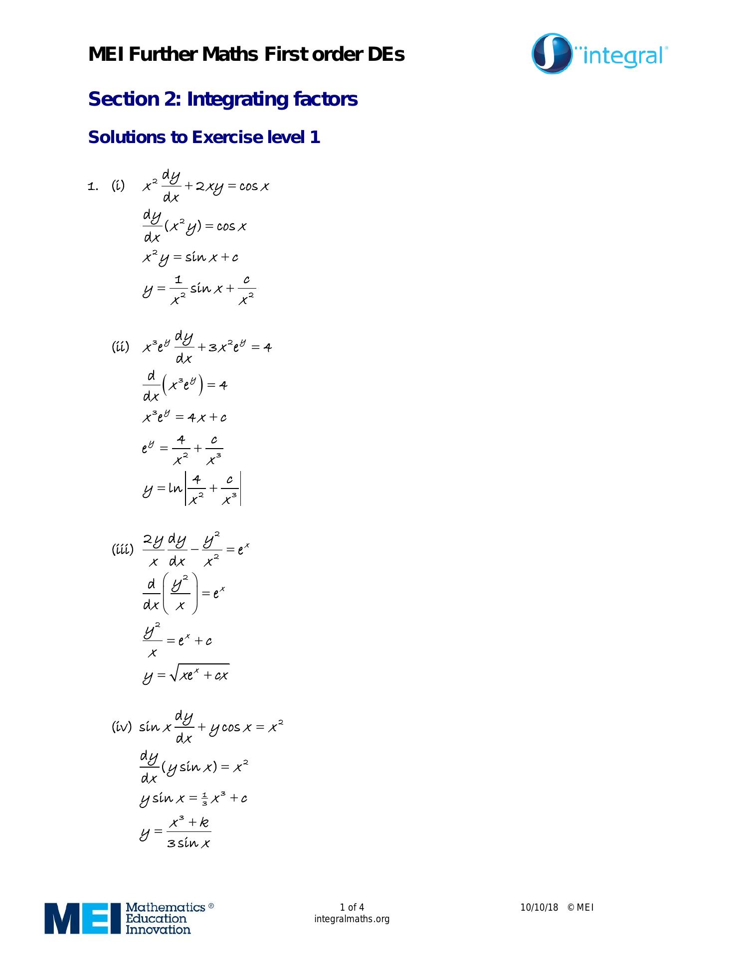 Exact Differential Equations Level 1 Solutions.pdf DocDroid