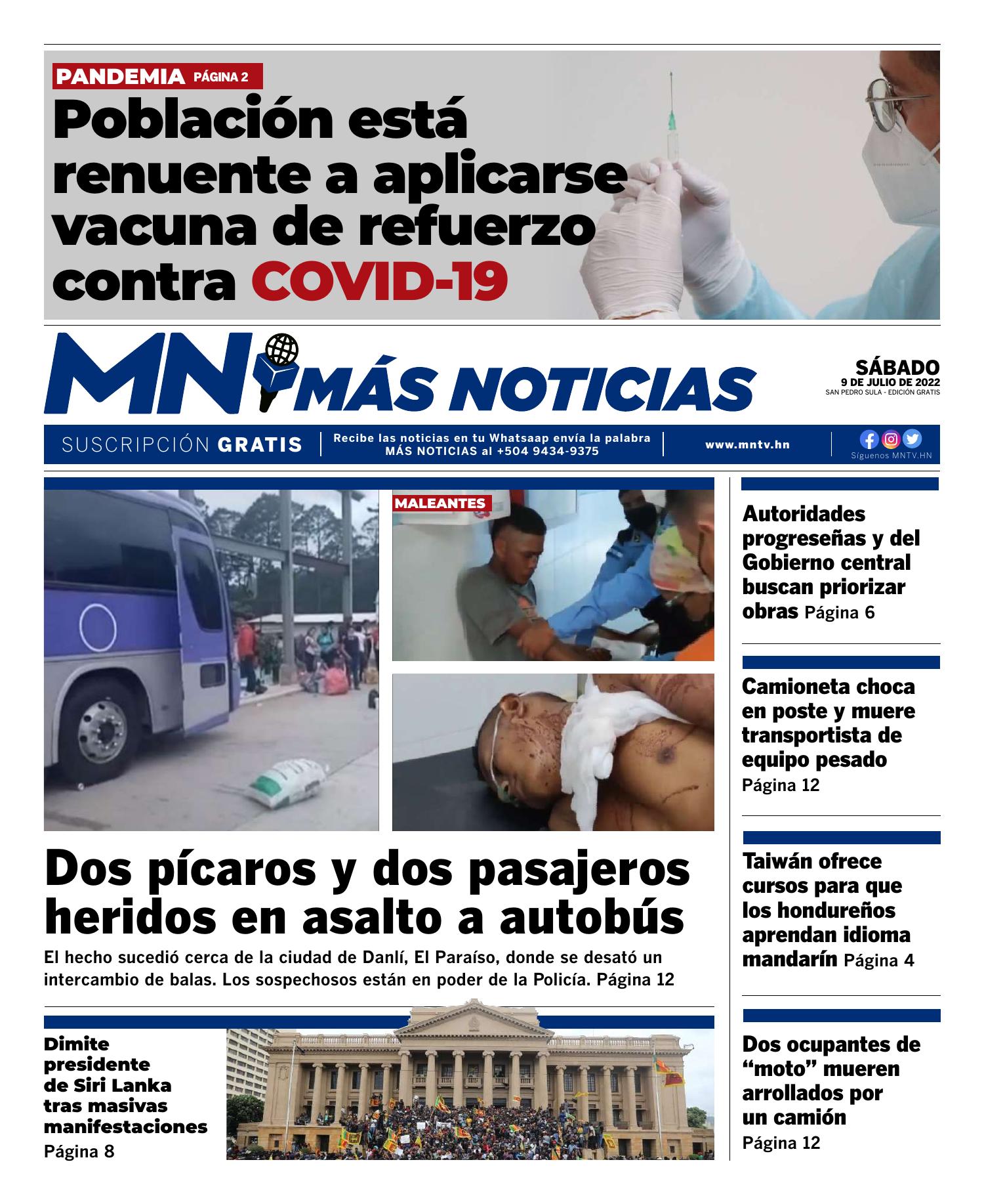 Mas Noticias Edicion Sabado 9 De Julio 2022compressedpdf Docdroid 