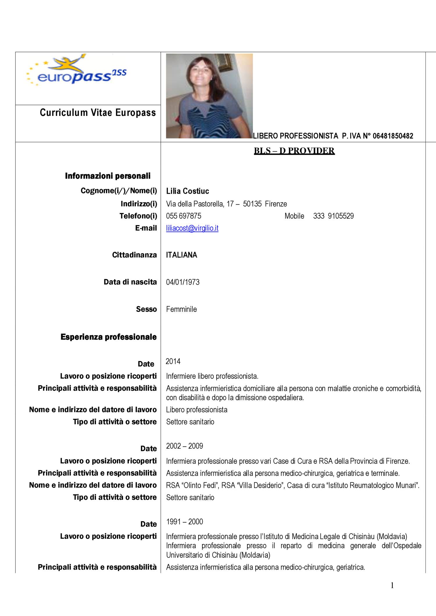 Europeo Compilato Esempio Di Curriculum Vitae Template For U | My XXX