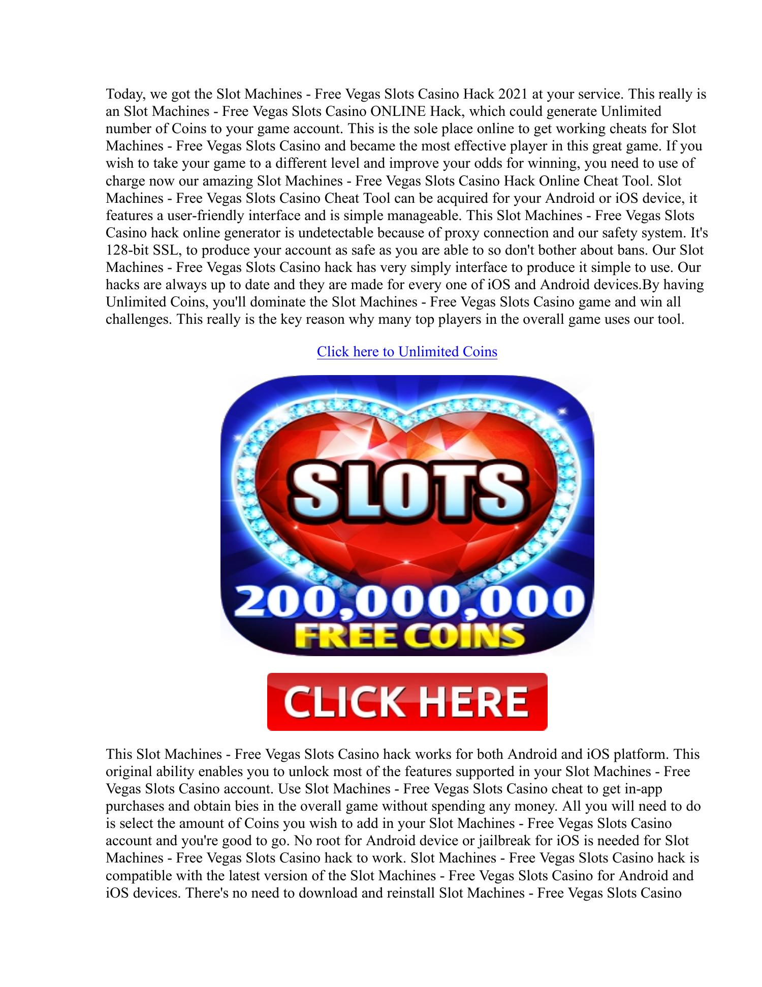 !news! Slot Machines Free Vegas Slots Casino Hack Coins Generator