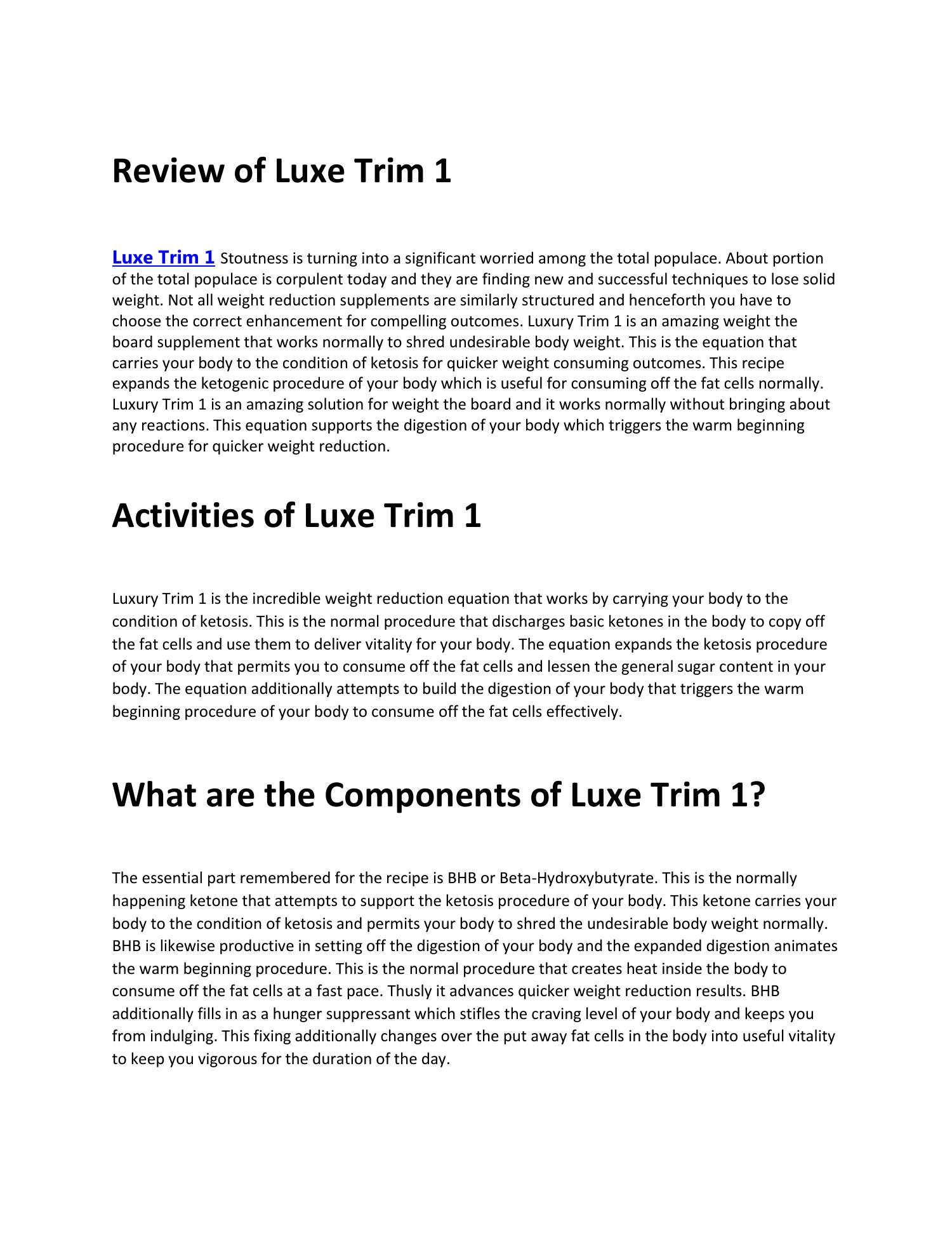 Review Of Luxe Trim 1 pdf DocDroid