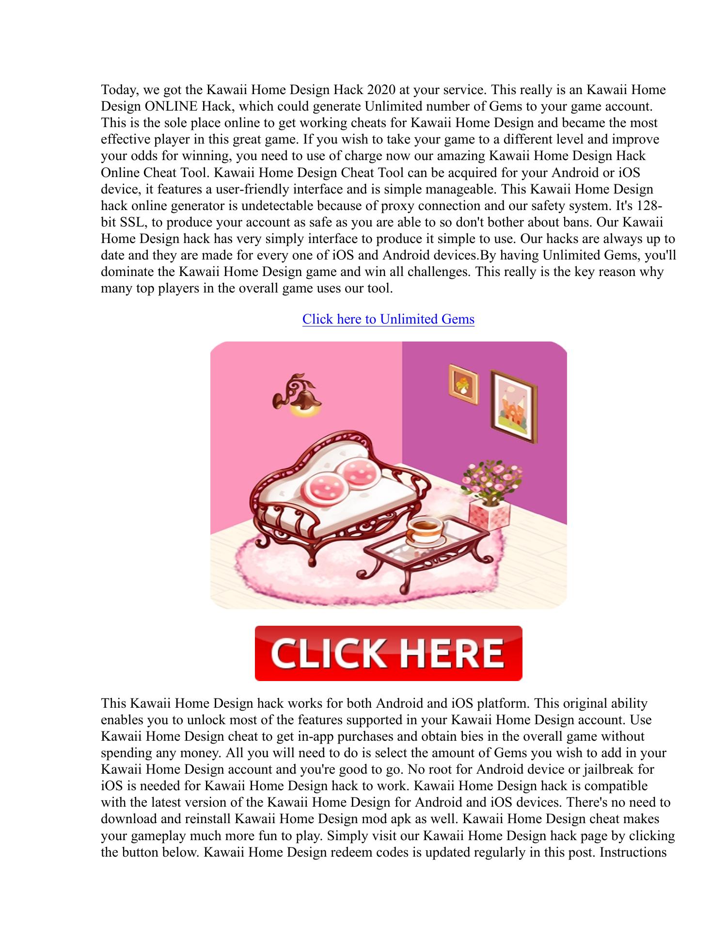 !news! Kawaii Home Design Hack Gems Generator 2020.pdf DocDroid
