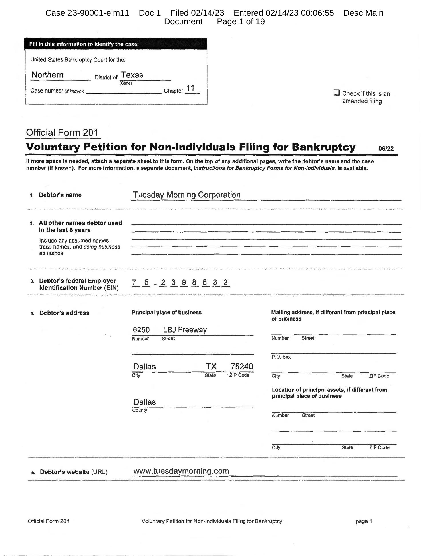 BankruptcyInitialFilingTuesdayMorning.pdf DocDroid