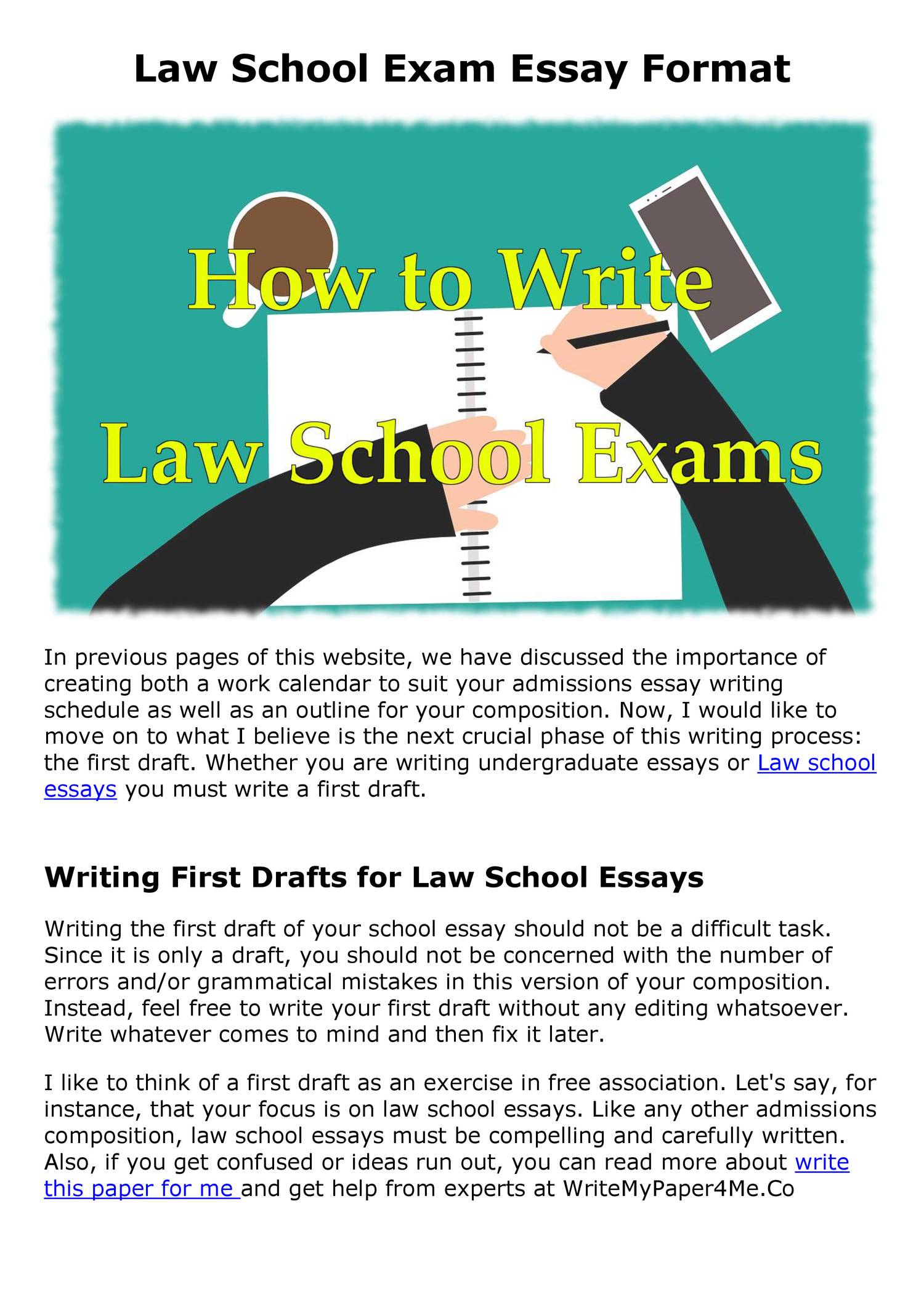 law essay format