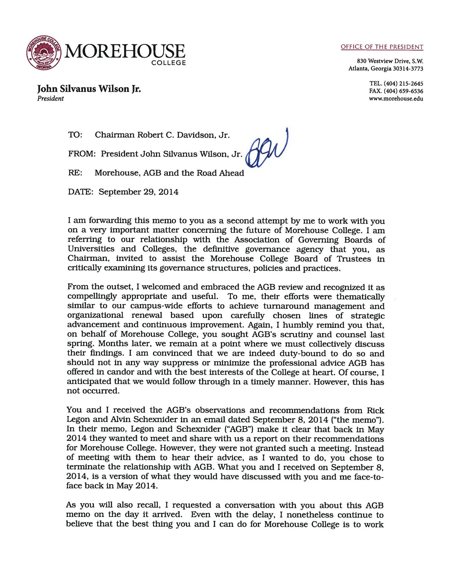 JSW Letter to Board Chair.AGB Report.pdf DocDroid