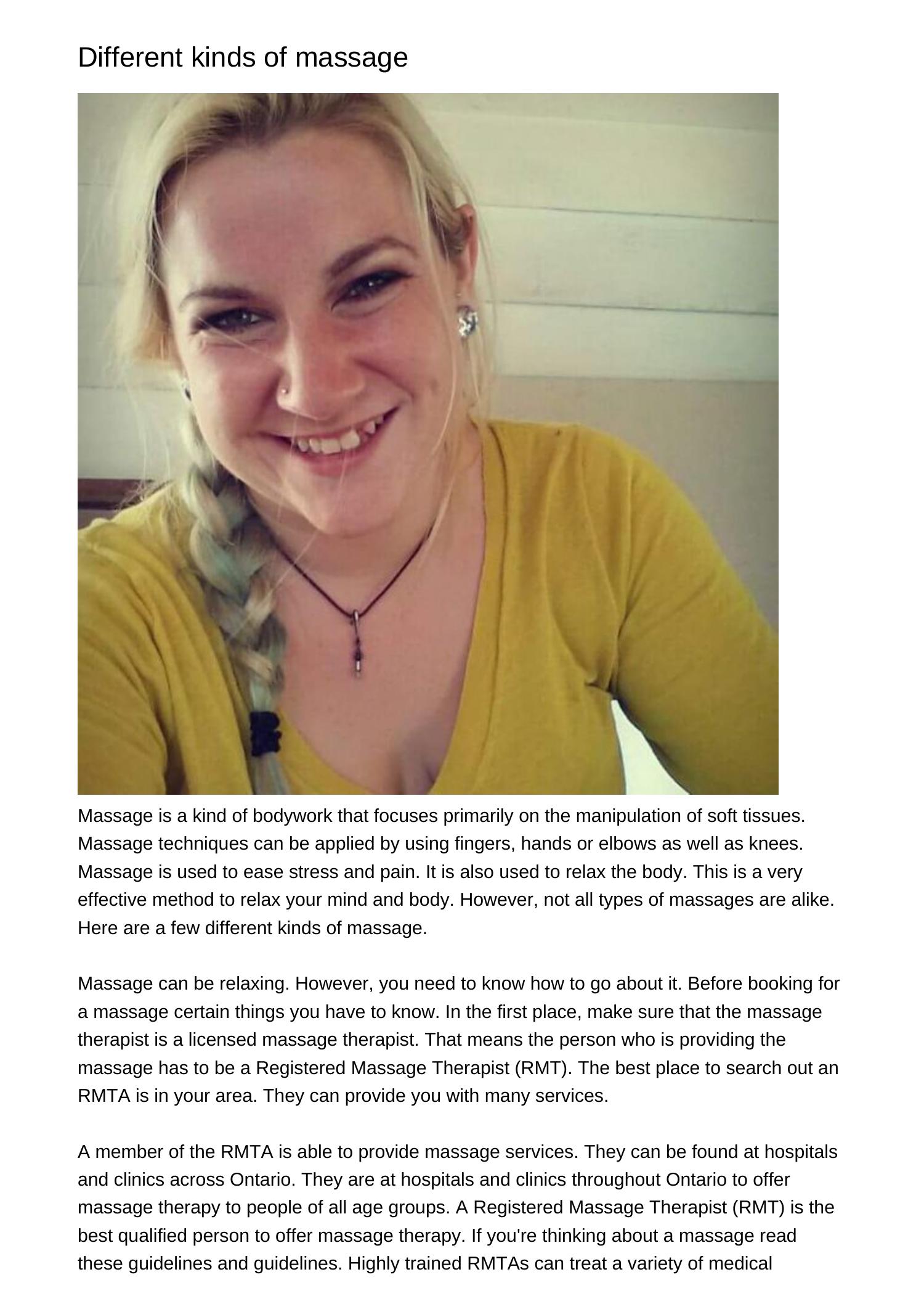 Different types of massagejlhuc.pdf.pdf DocDroid