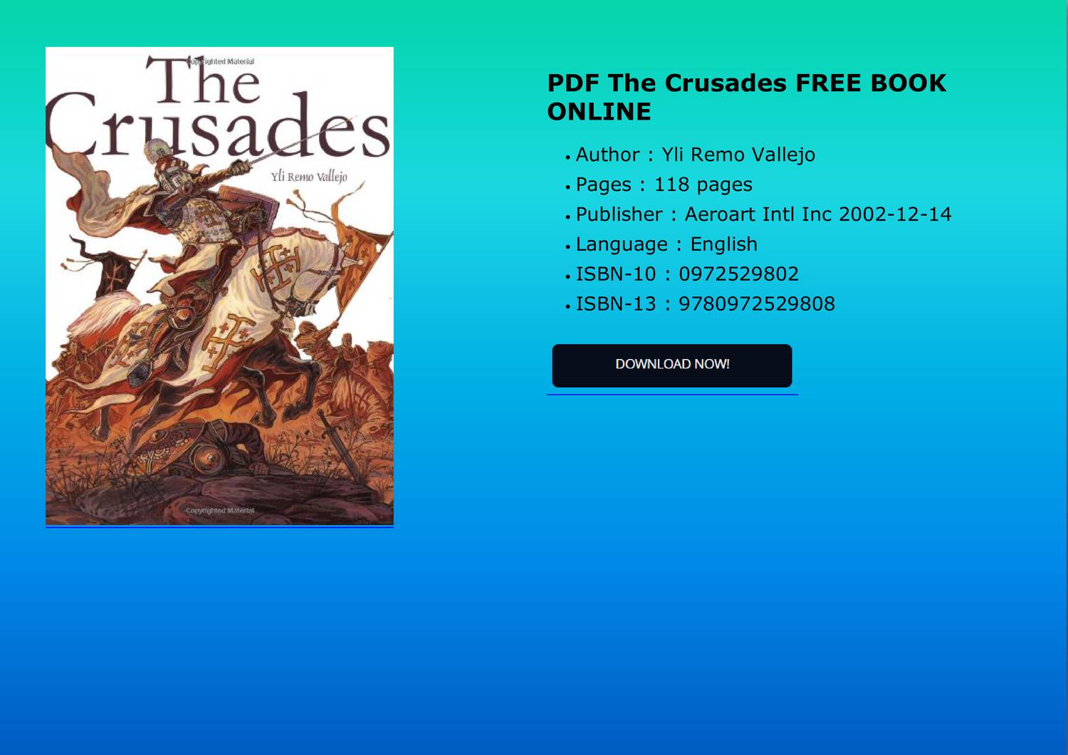 PDF The Crusades FREE BOOK ONLINE.pdf DocDroid