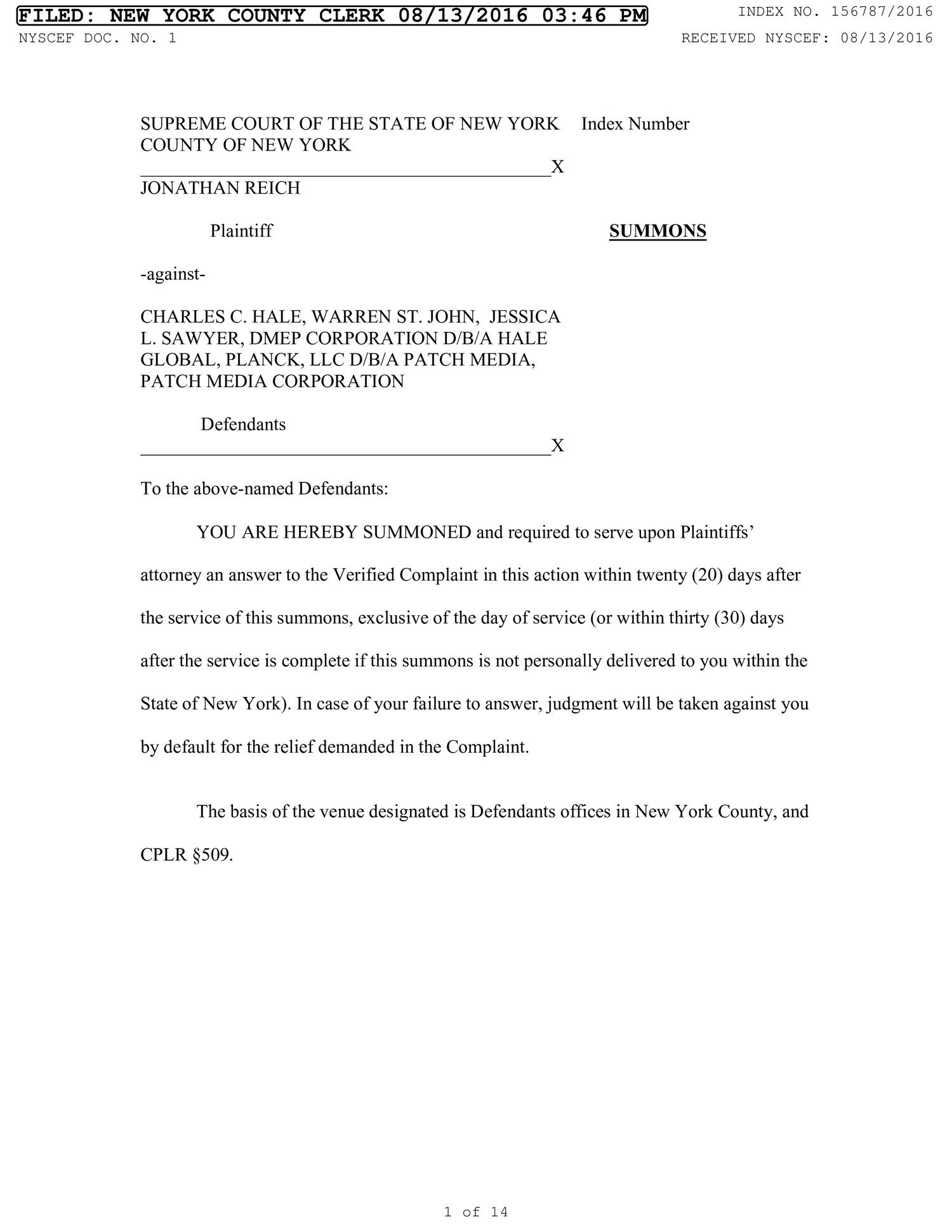 Summons And Complaint pdf DocDroid