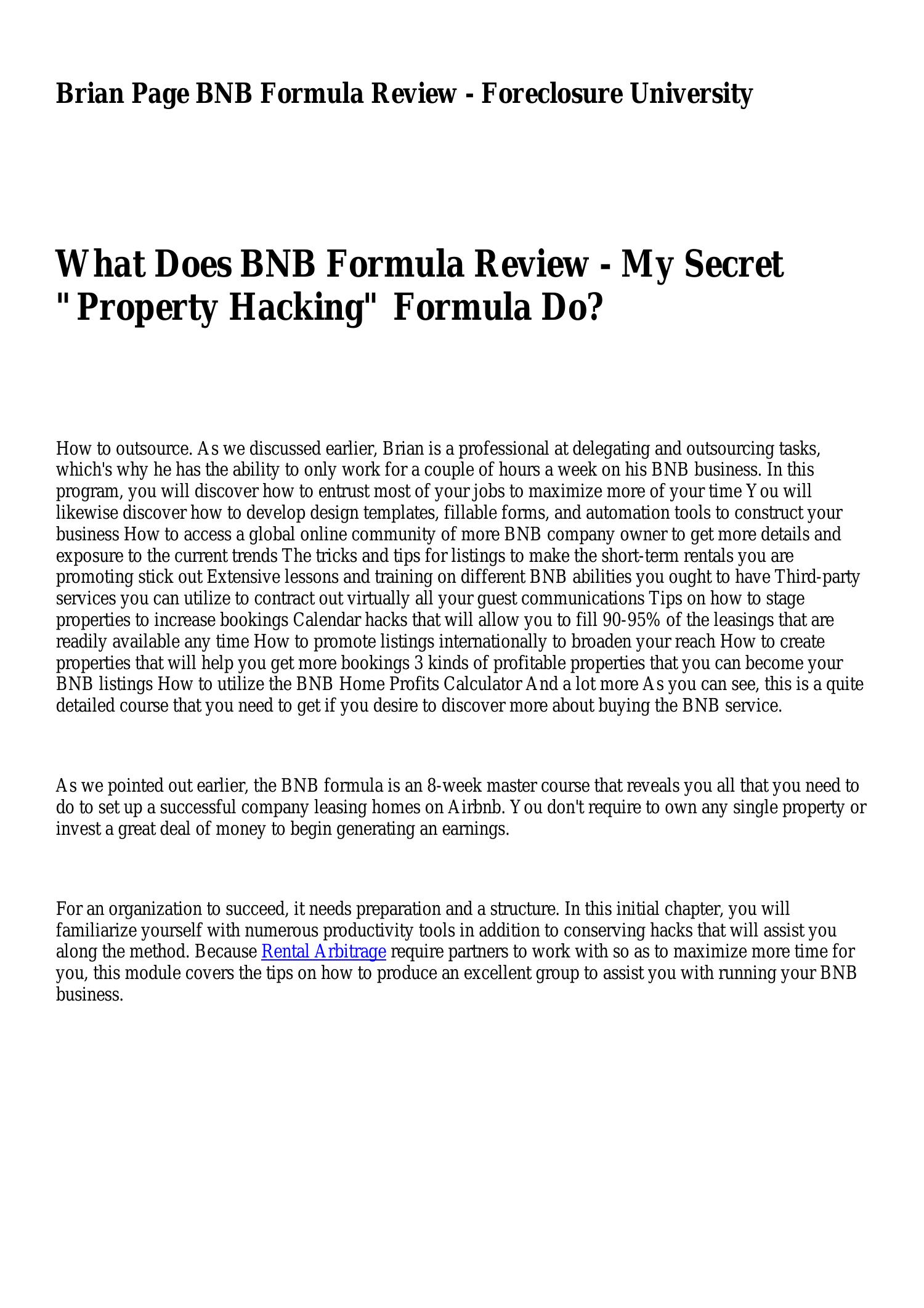 Bnb formula (87) foto