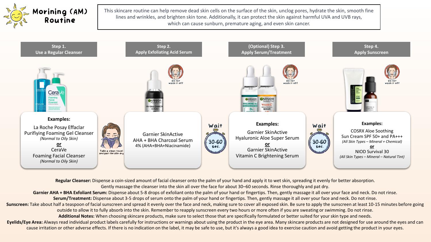 How to use Garnier SkinActive AHA + BHA Charcoal Serum (Routines ...