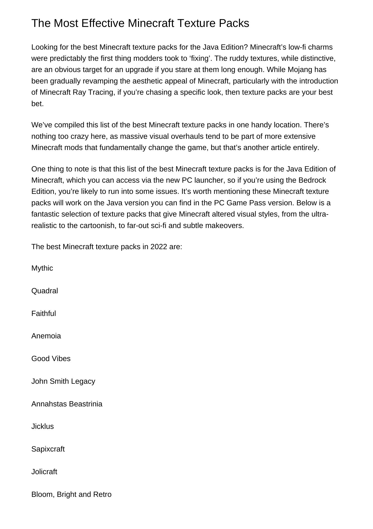 The Most Effective Minecraft Texture Packsfodak.pdf.pdf | DocDroid