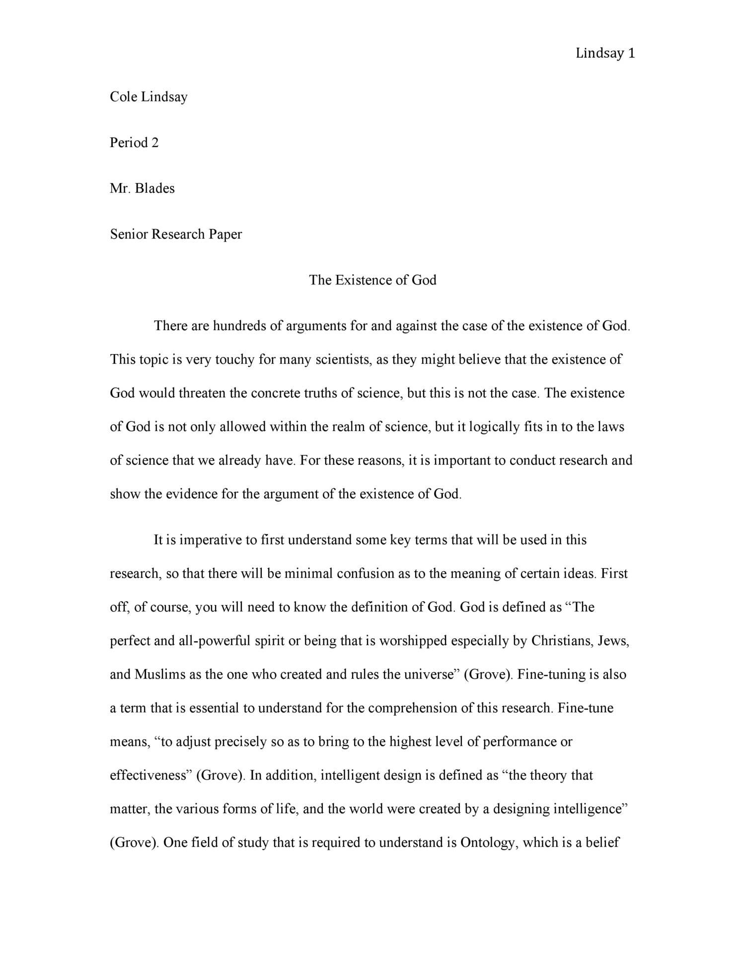 sample draft of research paper