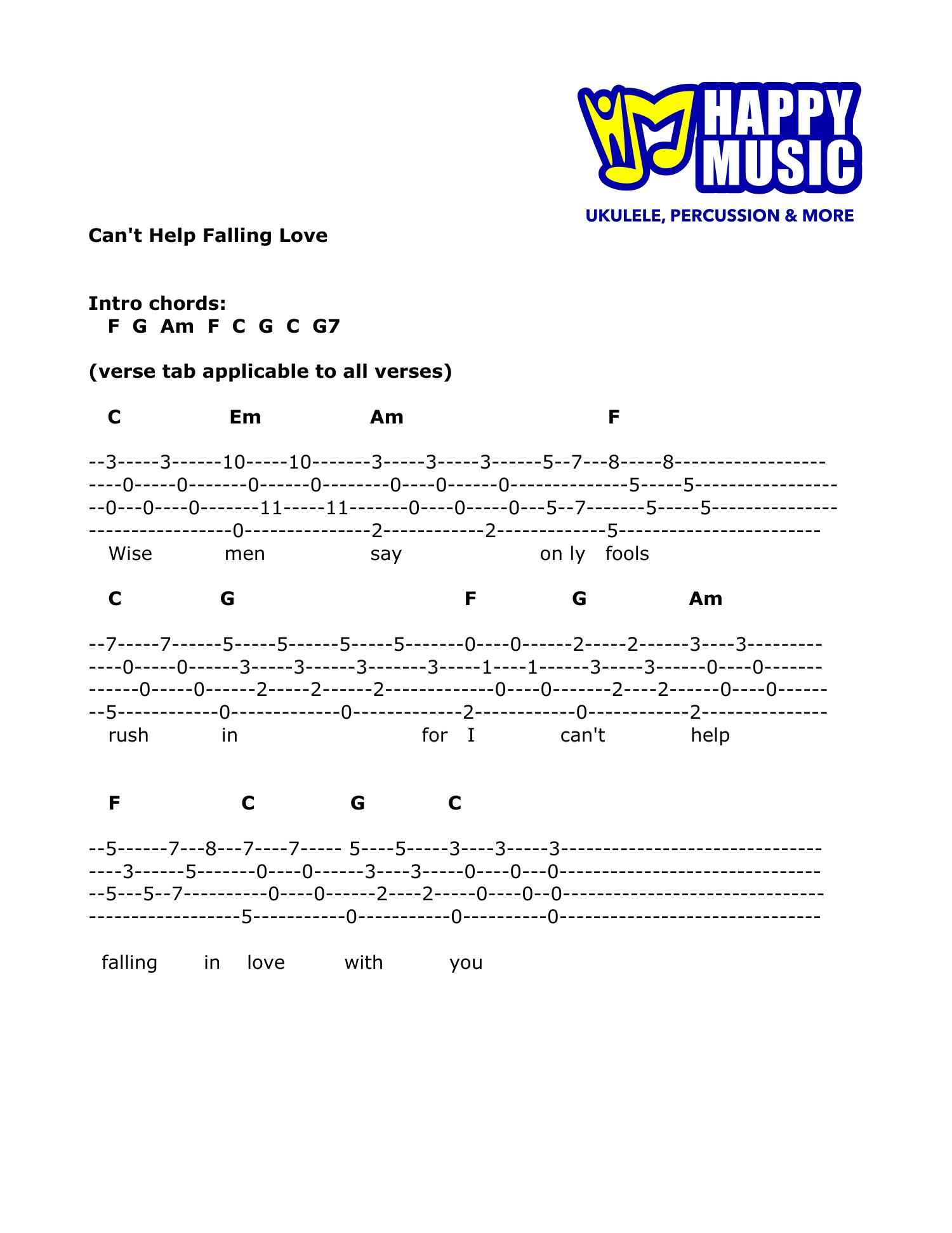 cant help falling in love tab.pdf DocDroid