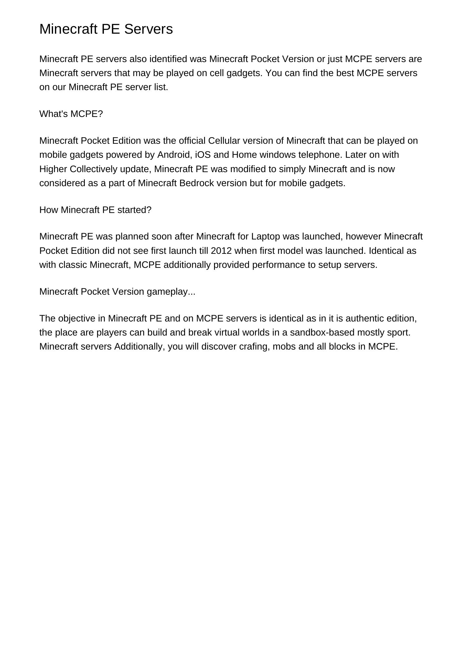 Minecraft PE Serversklbey.pdf.pdf | DocDroid
