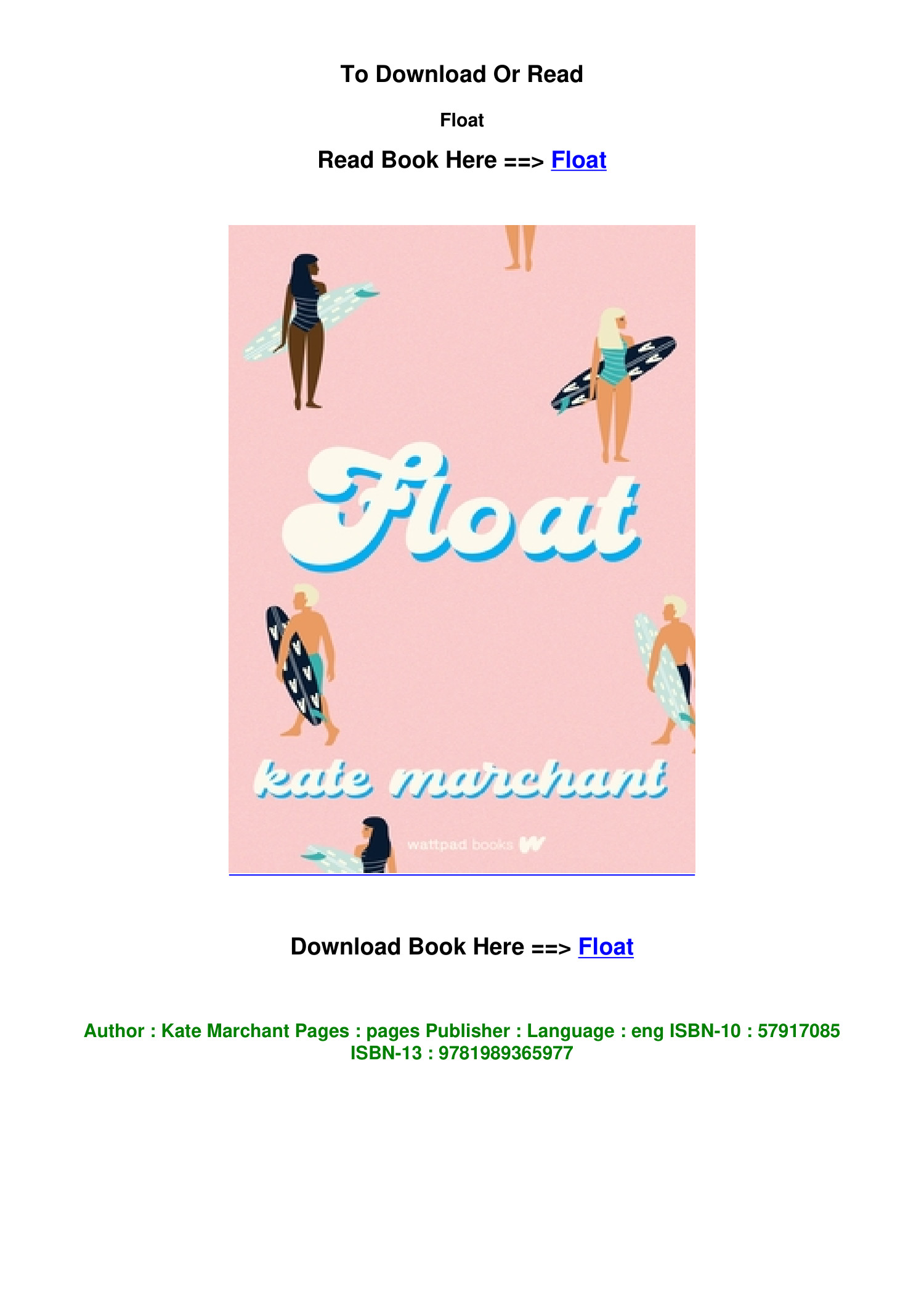 PDF DOWNLOAD Float By Kate Marchant.pdf