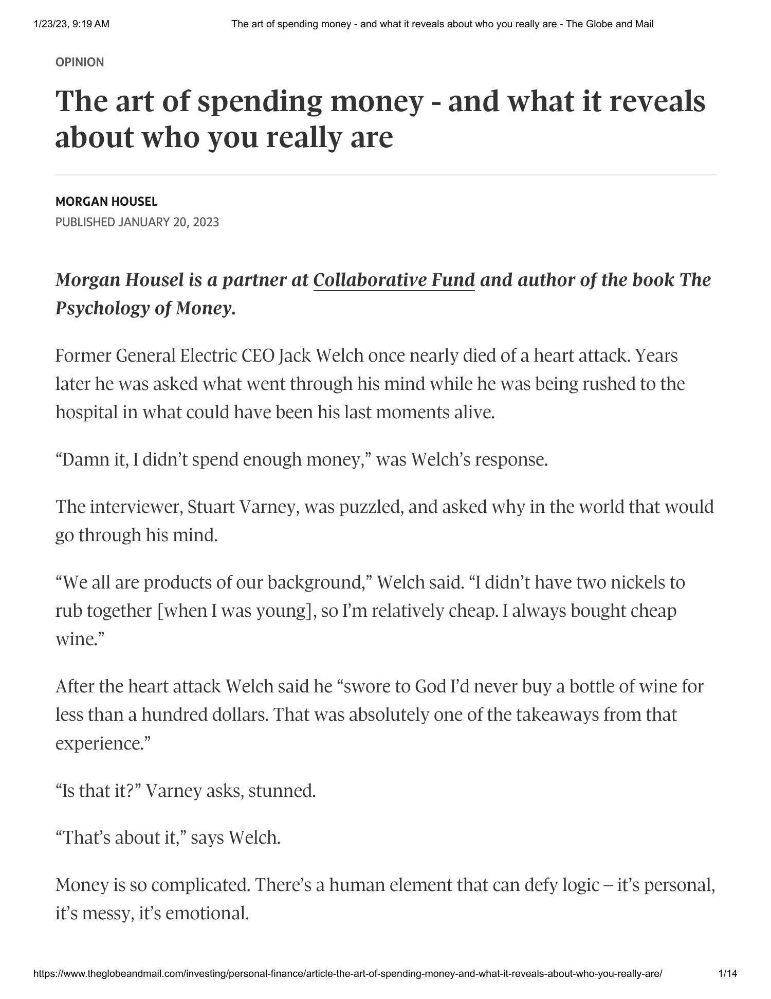 The art of spending money and what it reveals about who you really