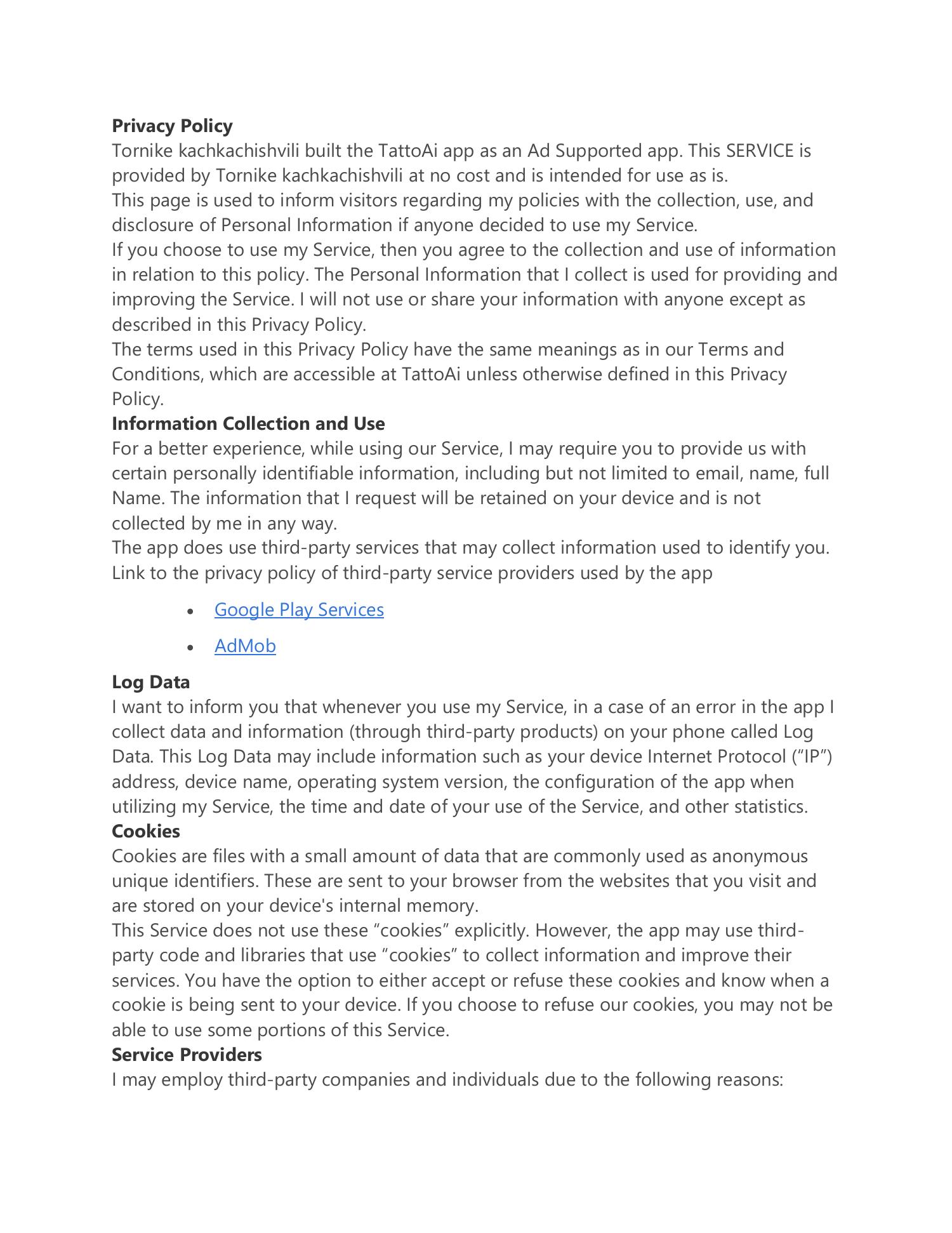 Privacy Policy pdf DocDroid