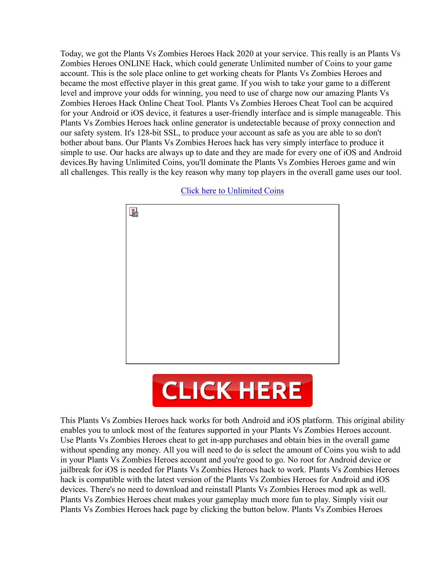 !news! Plants Vs Zombies Heroes Hack Coins Generator 2020.pdf DocDroid