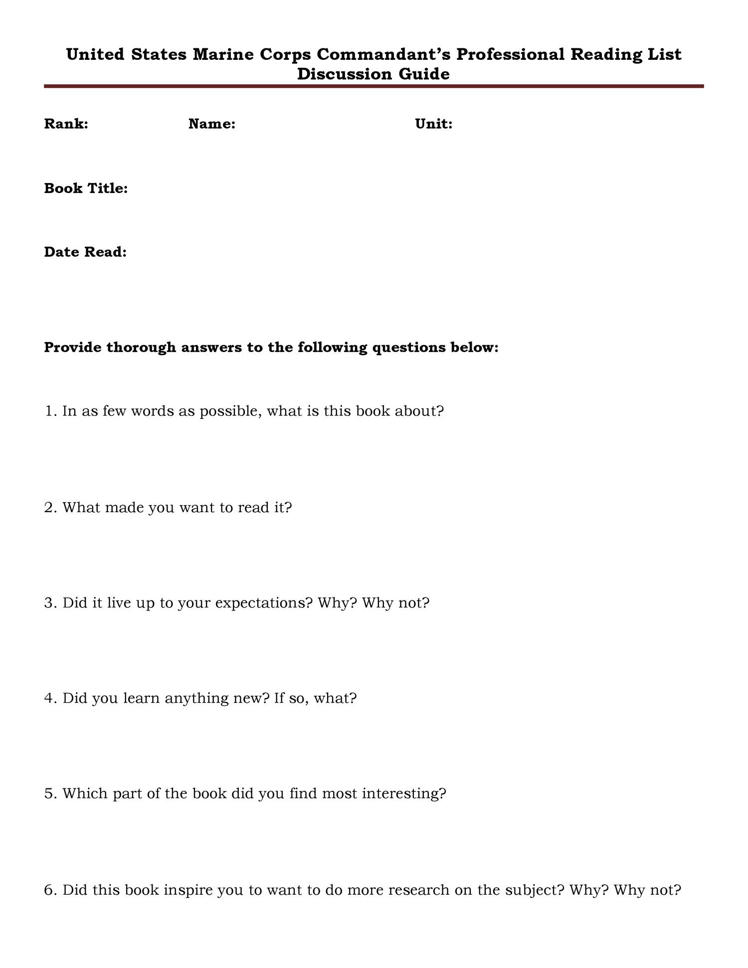 Usmc Book Report Format Pages Docdroid